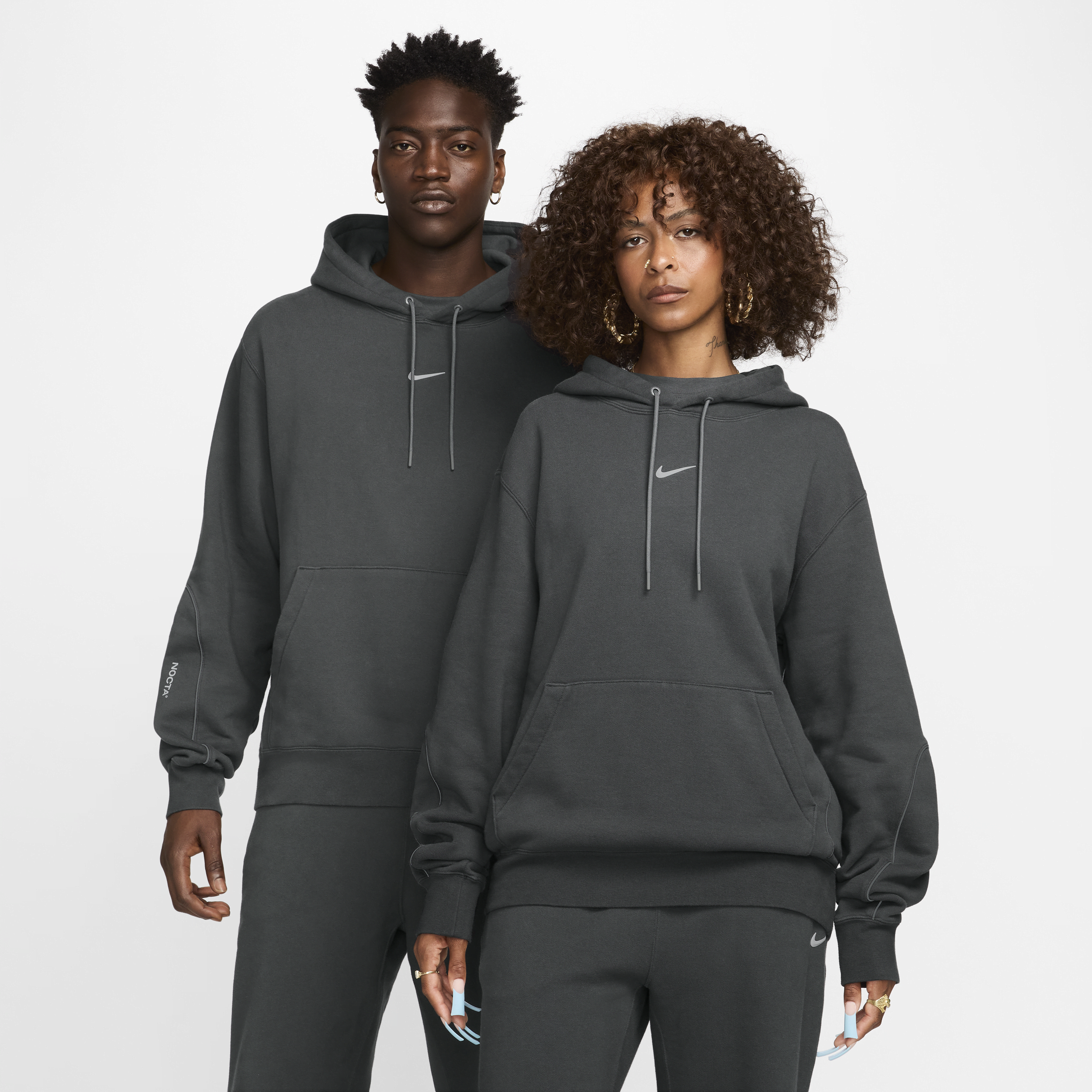 Nike NOCTA CS fleecehoodie Grijs