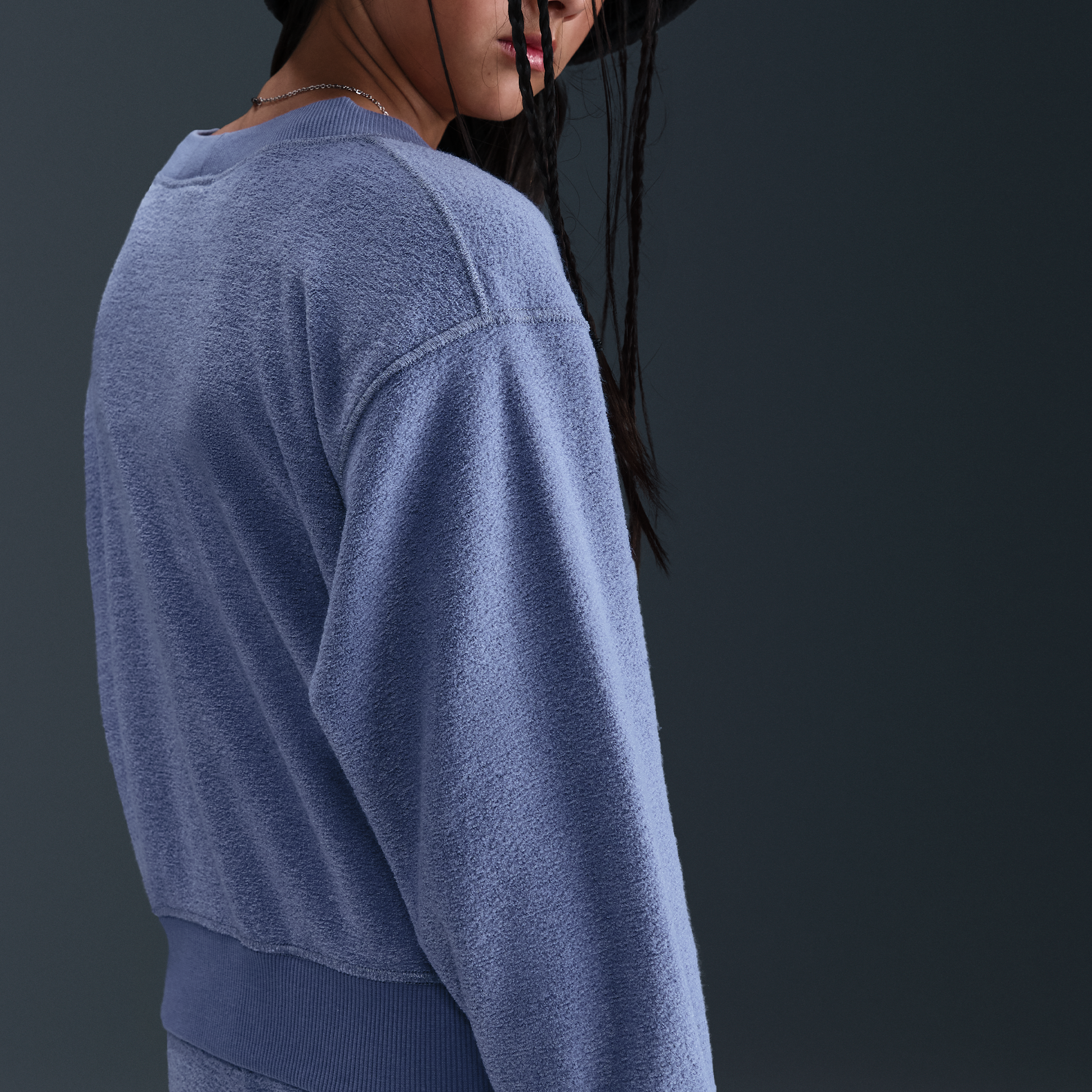 Thumbnail - Nike Fleece-Longsleeve (ältere Kinder, Mädchen) - Blau