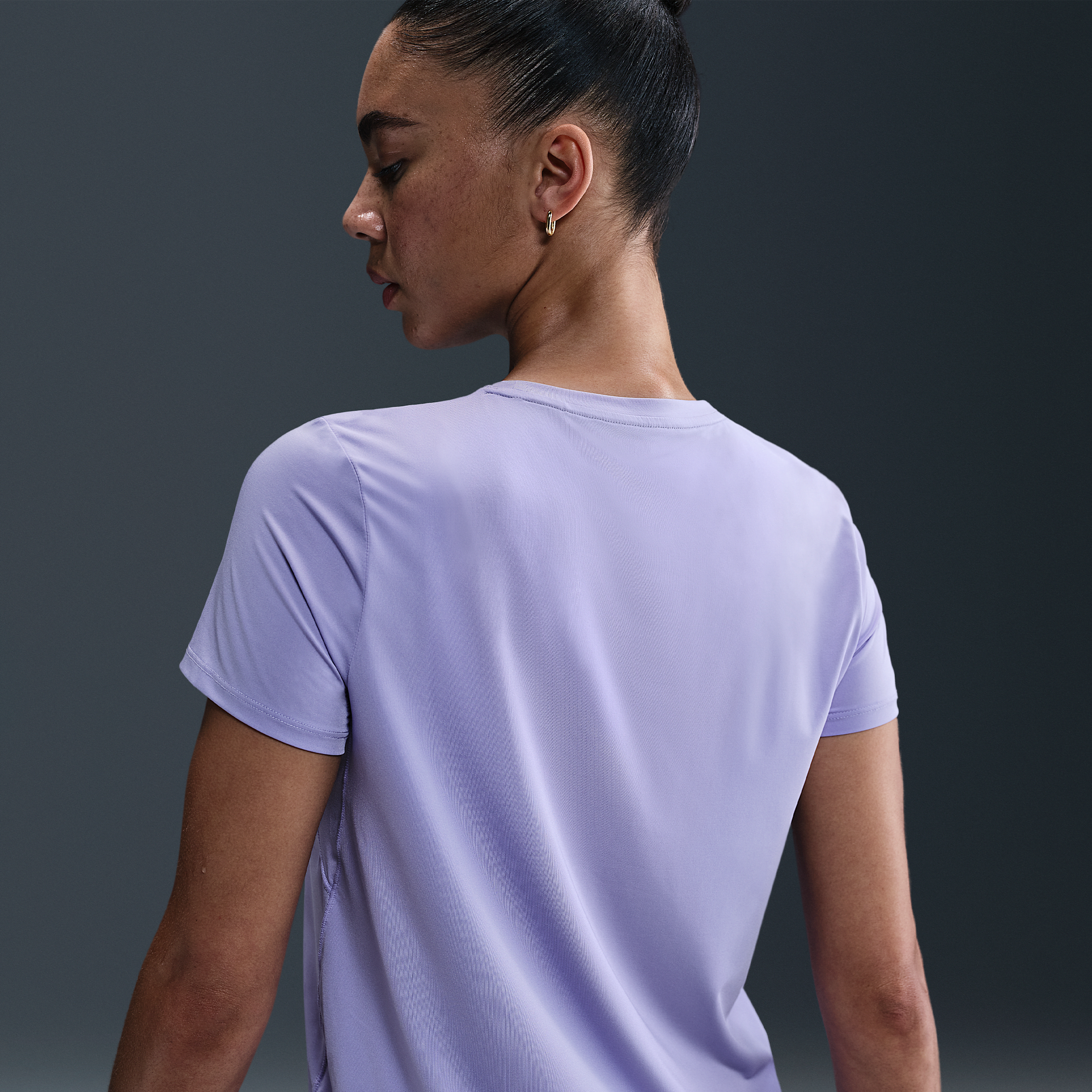 Haut à manches courtes Dri-FIT Nike One Classic pour femme - Pourpre