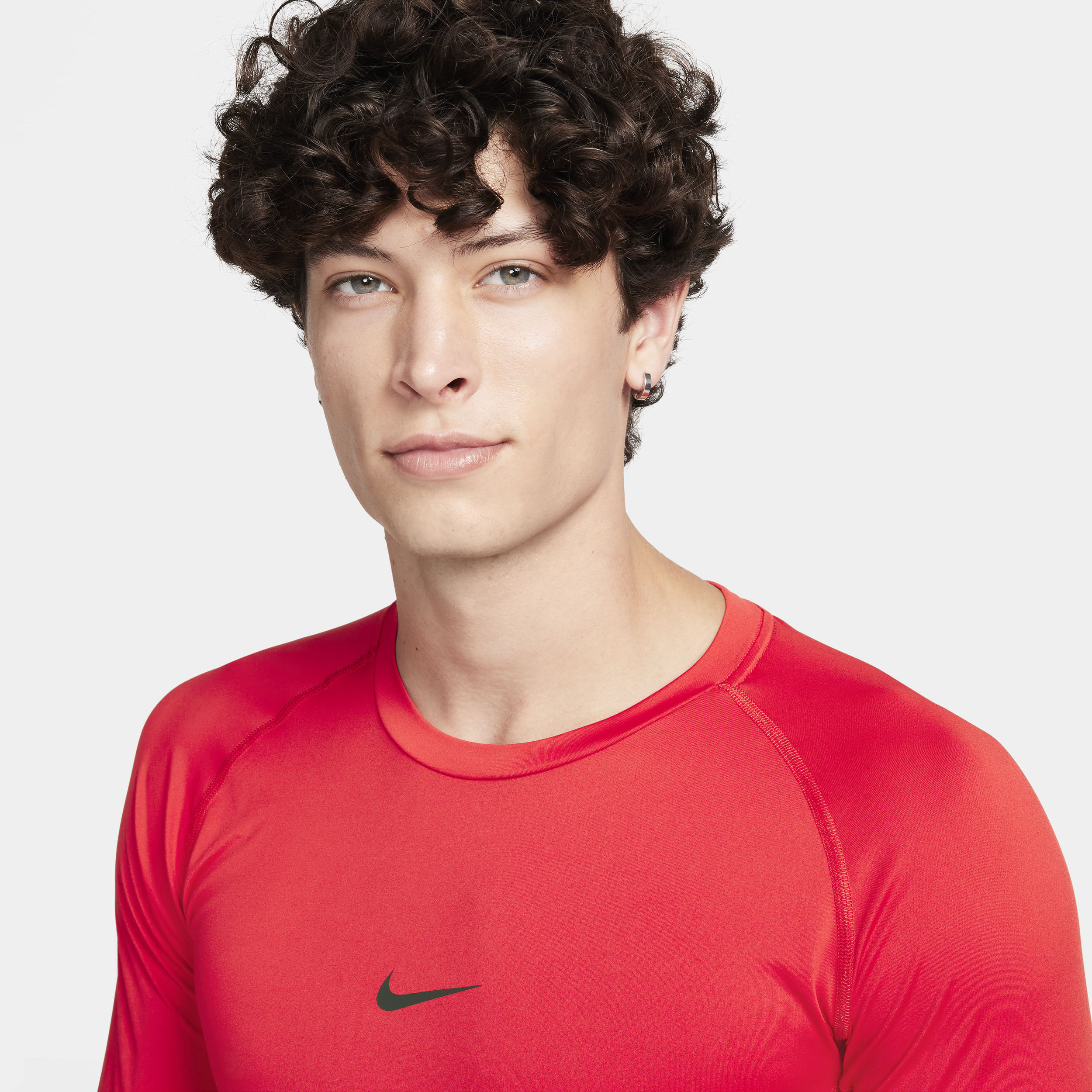 Haut de fitness ajusté à manches longues Dri-FIT Nike Pro pour homme - Rouge