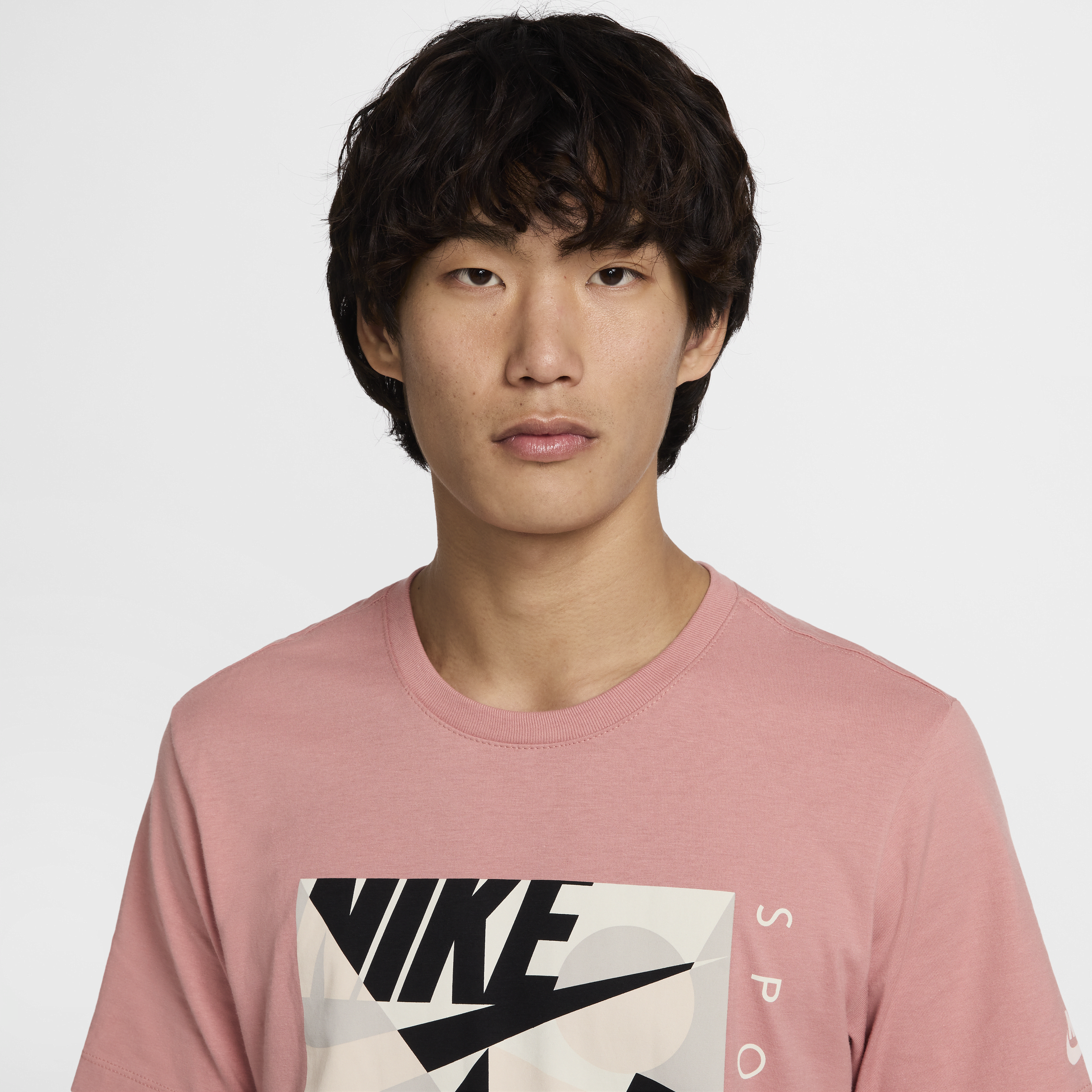 T-shirt à col ras-du-cou Nike Sportswear pour homme - Rose