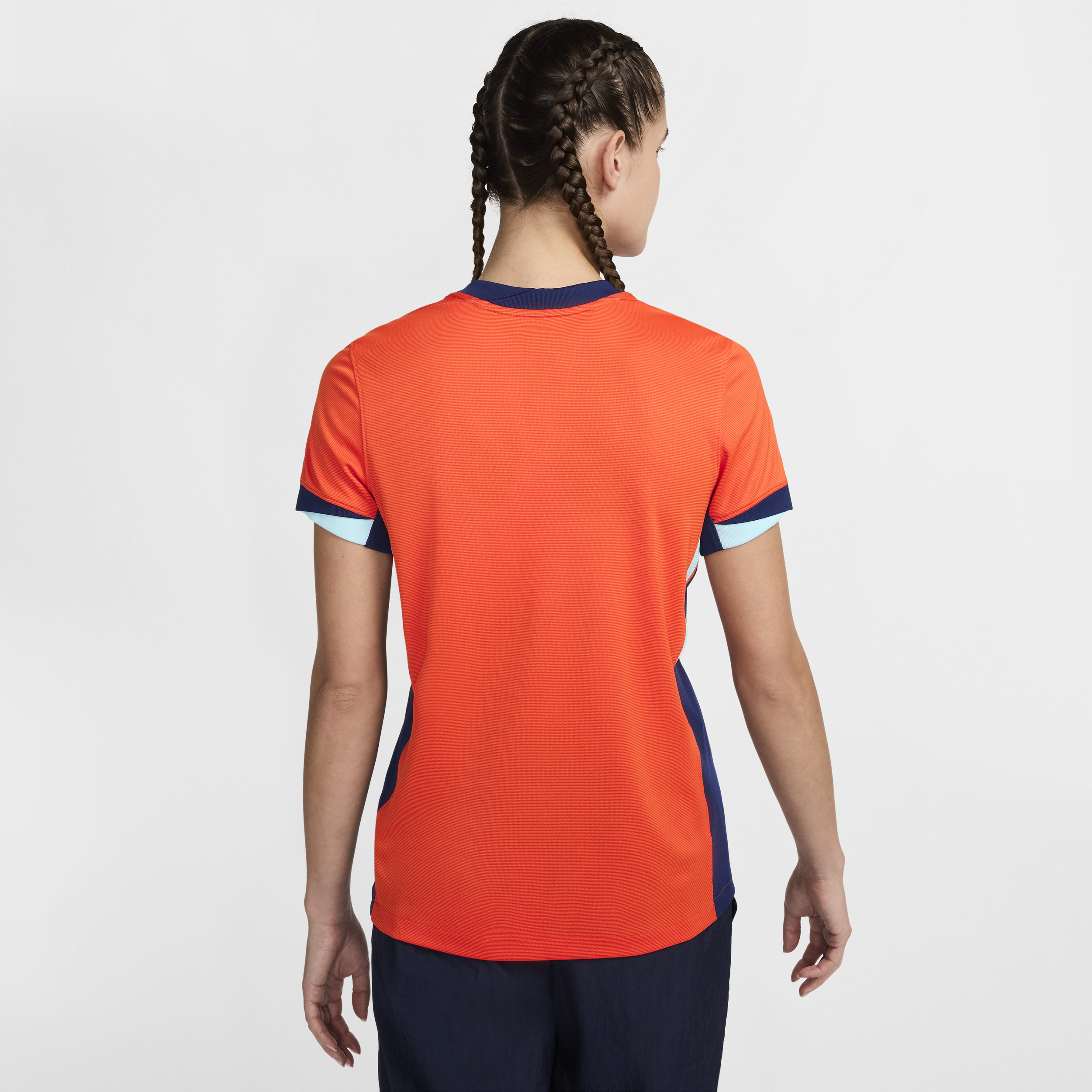 Nike Nederland (herenelftal) 2024 25 Stadium Thuis Dri-FIT replica voetbalshirt voor dames Oranje