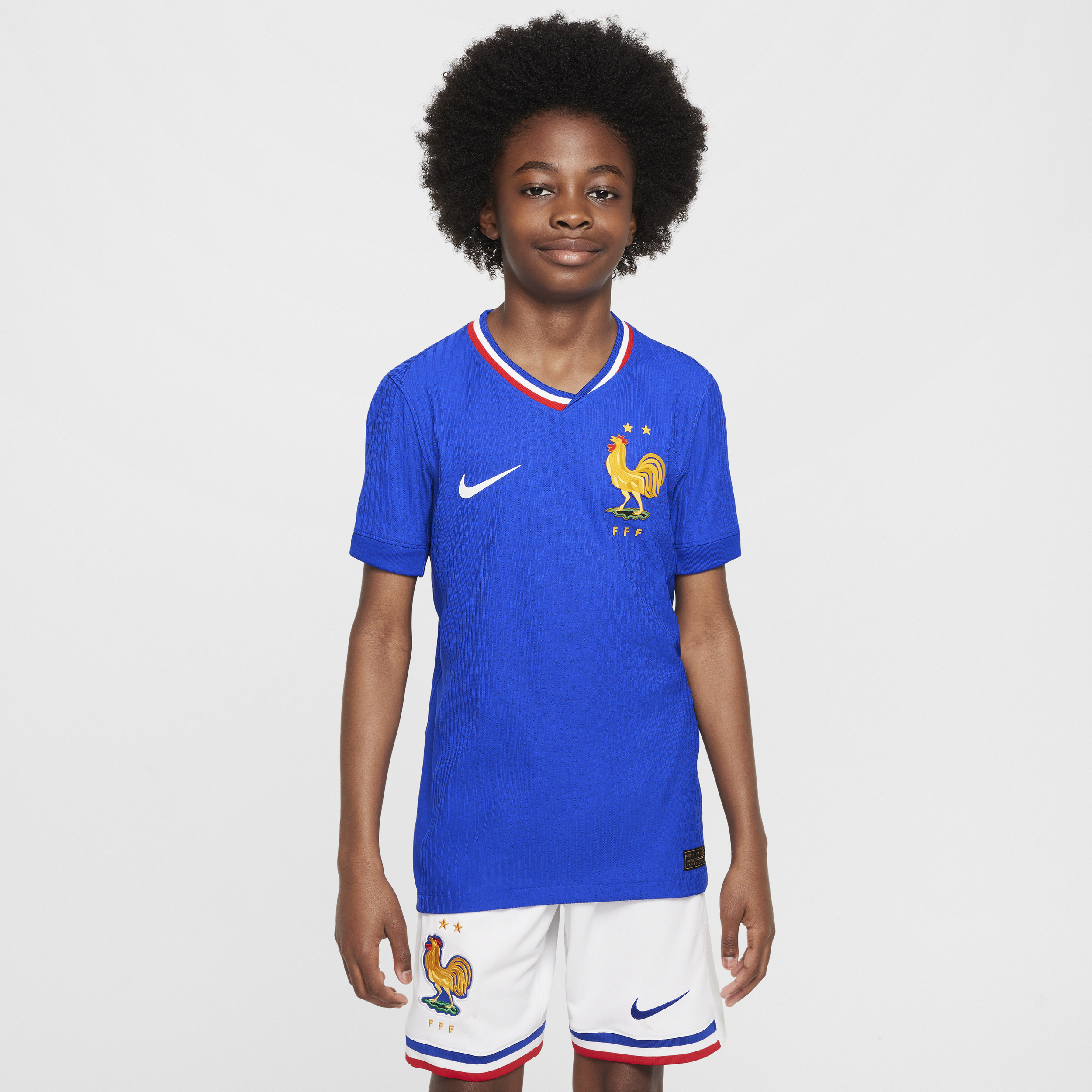 Maillot de foot authentique Nike Dri-FIT ADV FFF (Équipe masculine) 2024/25 Match Domicile pour ado - Bleu