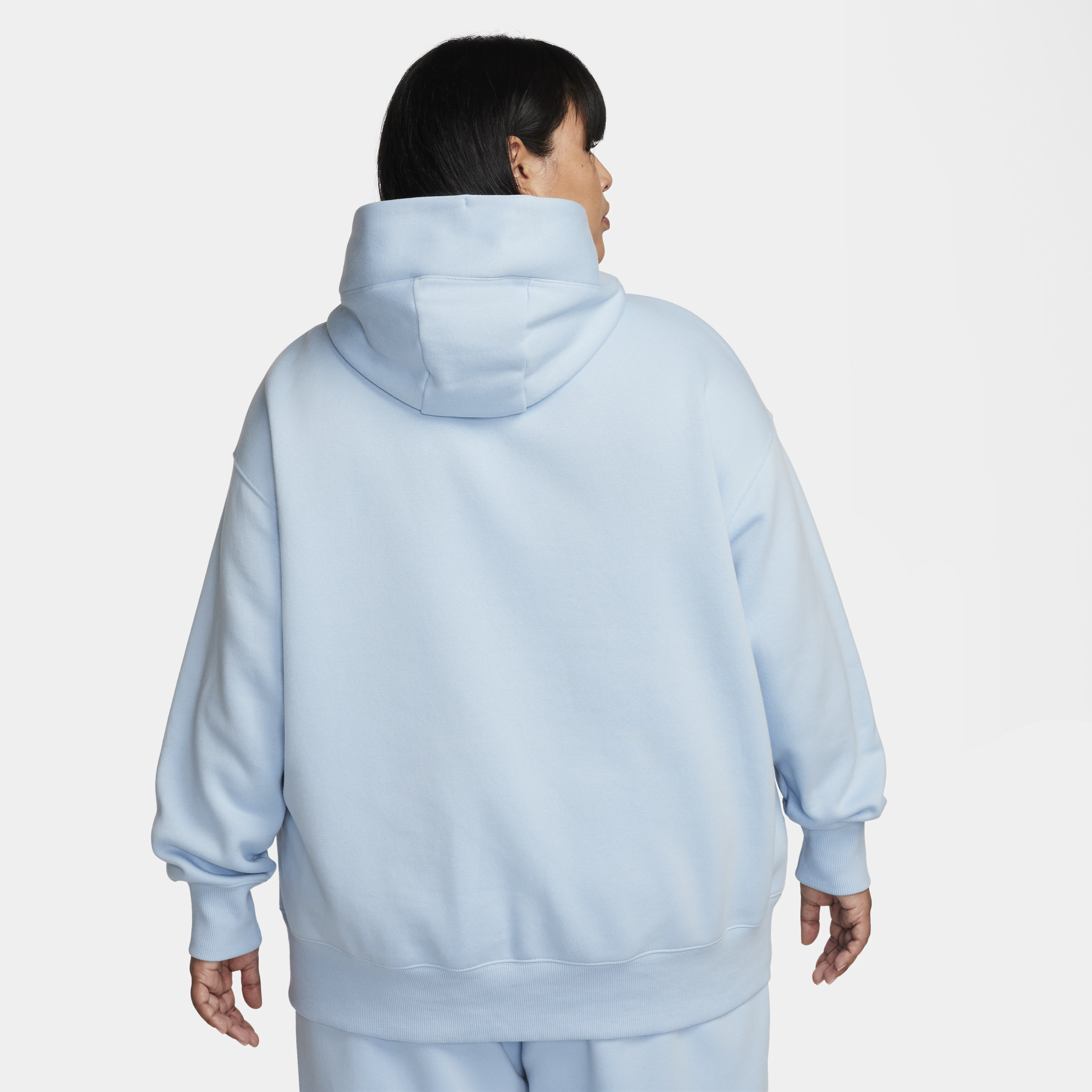 Nike Sportswear Phoenix Fleece oversized hoodie voor dames (Plus Size) Blauw