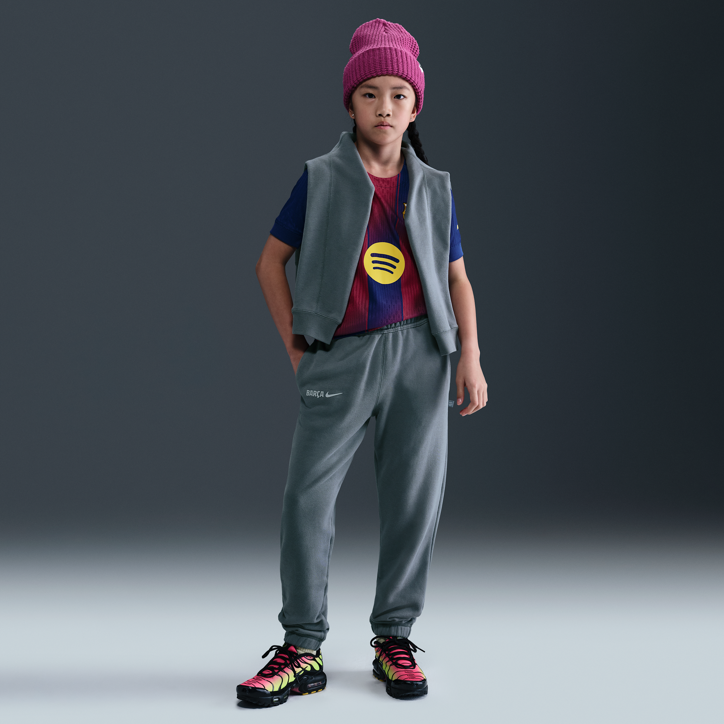 Nike FC Barcelona Air  voetbalbroek voor kids - Grijs