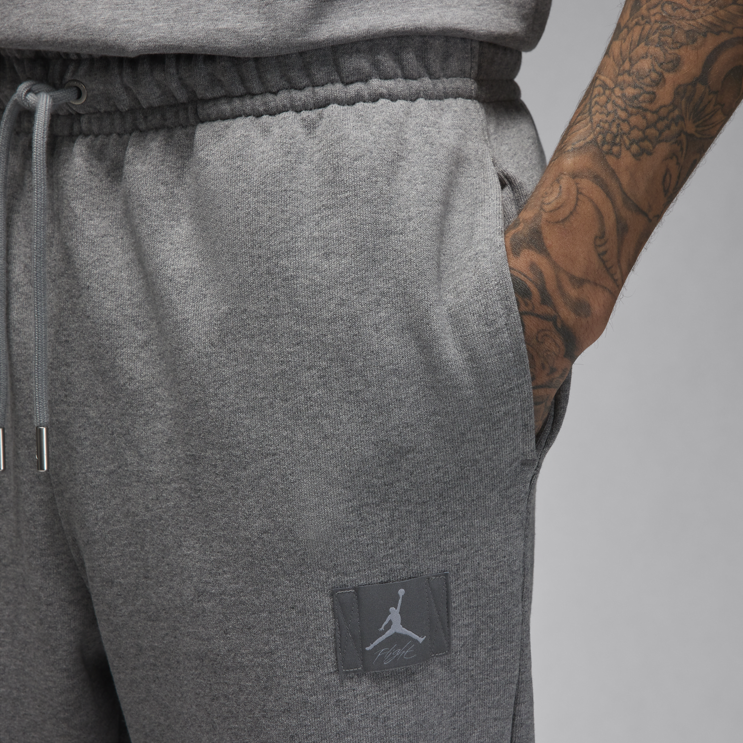 Pantalon en tissu Fleece Jordan Flight pour homme - Gris