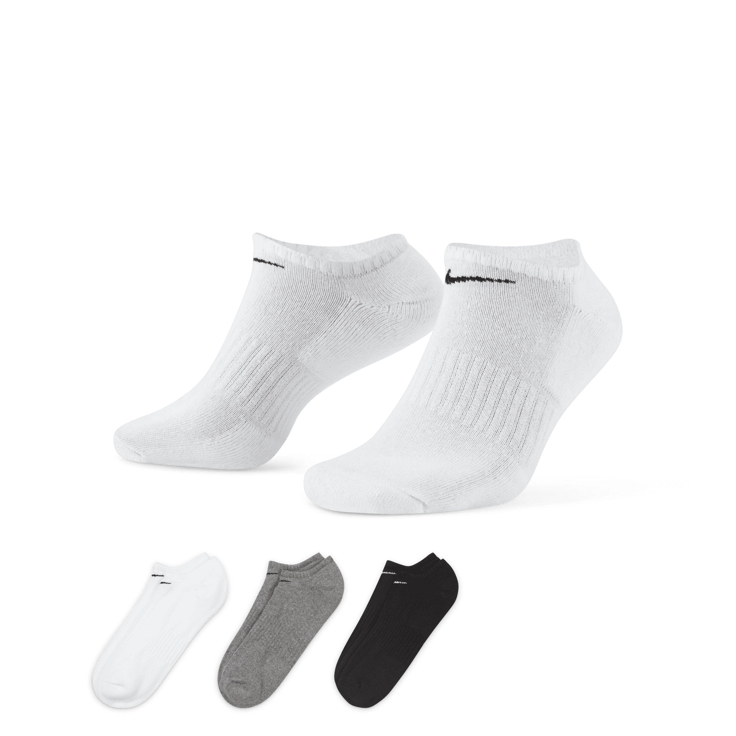 Chaussettes de training invisibles Nike Everyday Cushioned (3 paires) - Multicolore