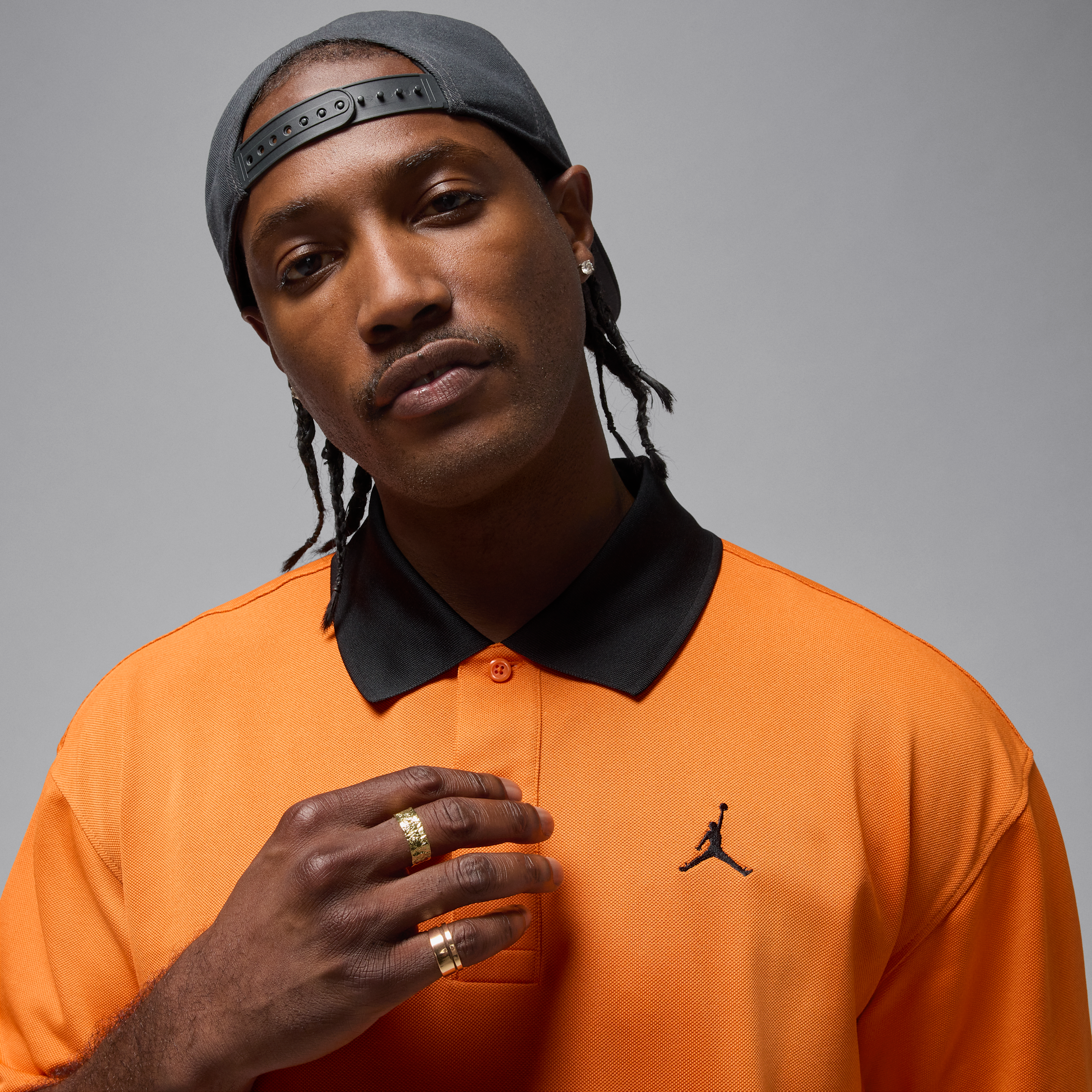 Thumbnail - Jordan Brooklyn Poloshirt (Herren) - Orange