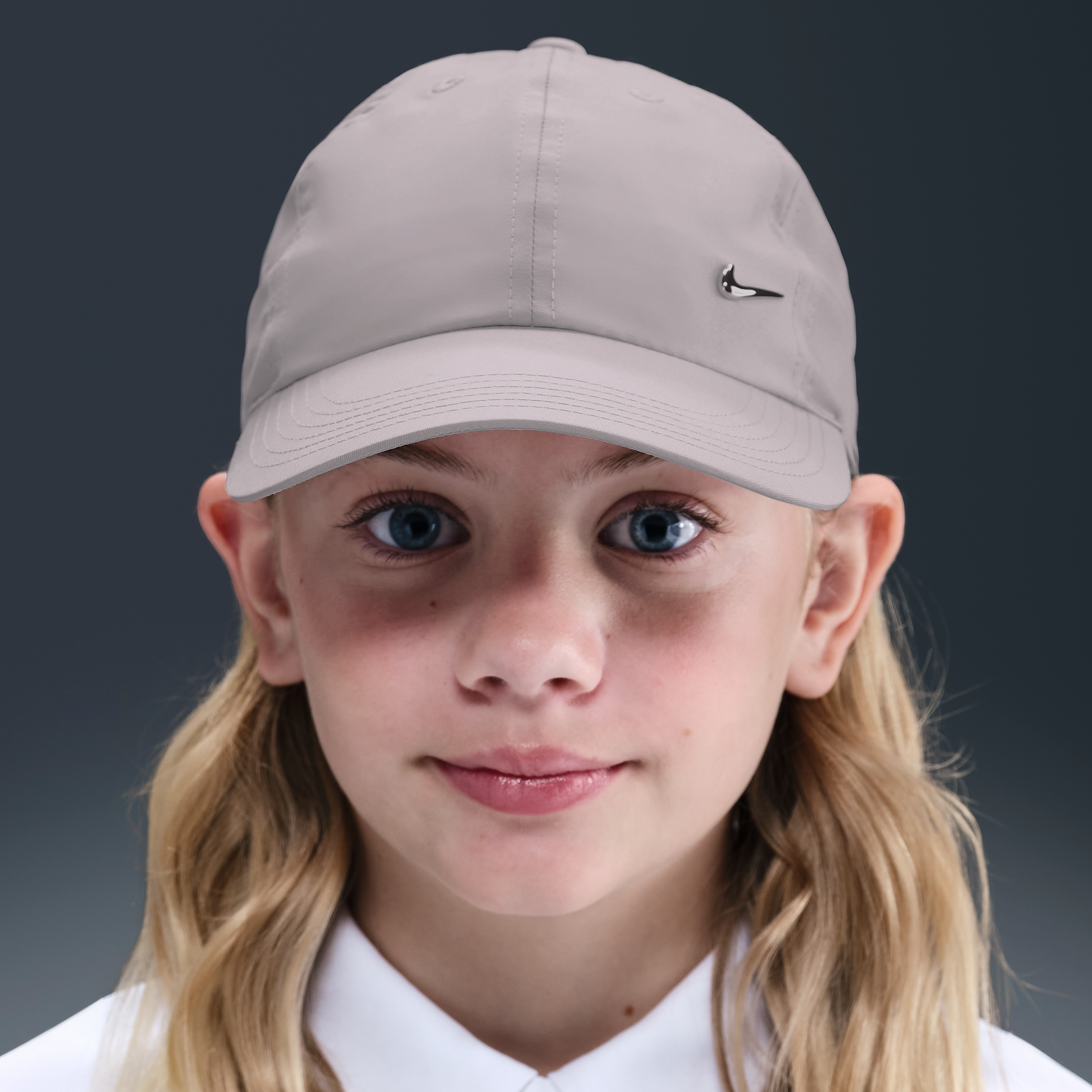 Thumbnail - Nike Dri-FIT Club unstrukturierte Metall-Swoosh-Cap für Kinder - Lila