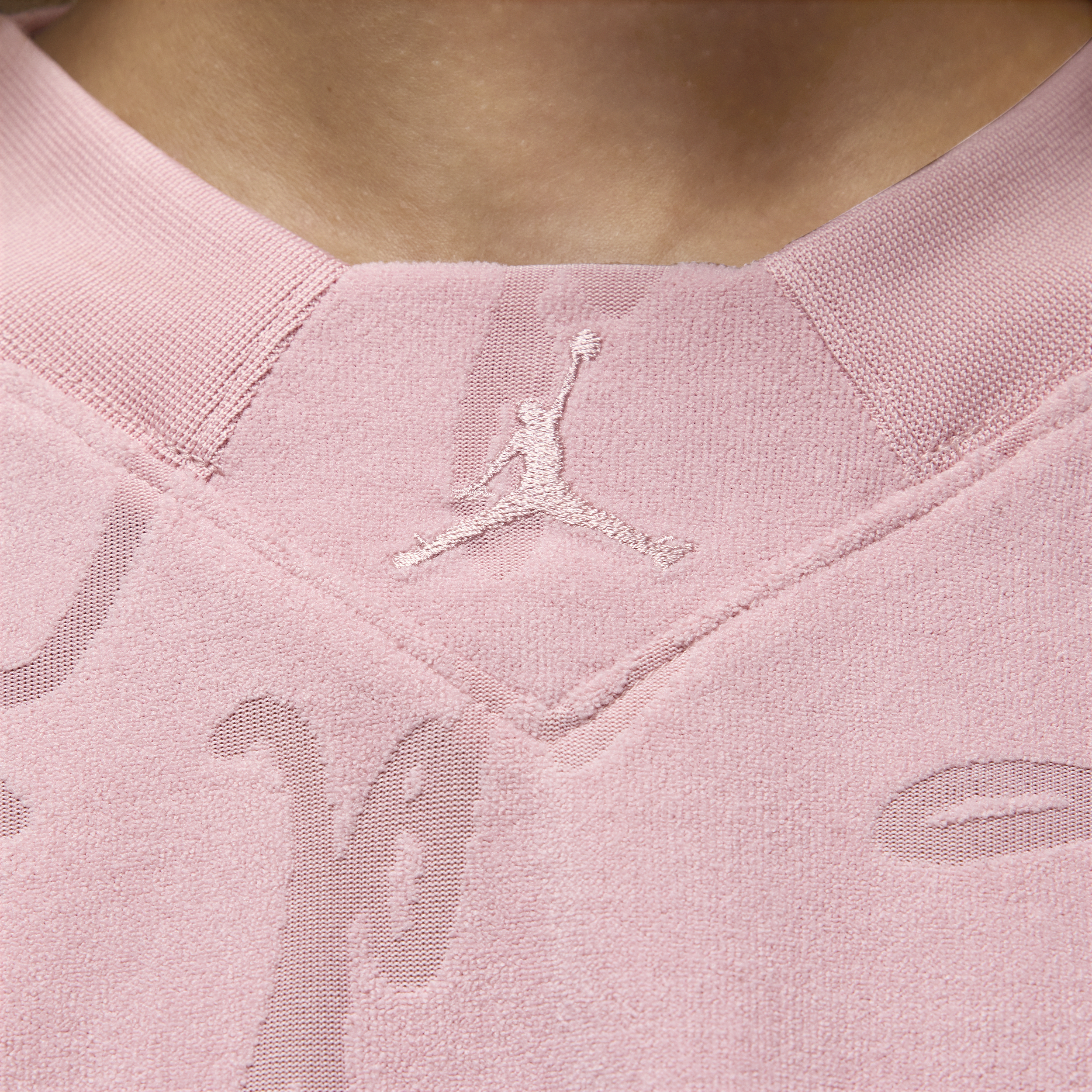 Jordan knit croptop voor dames Roze