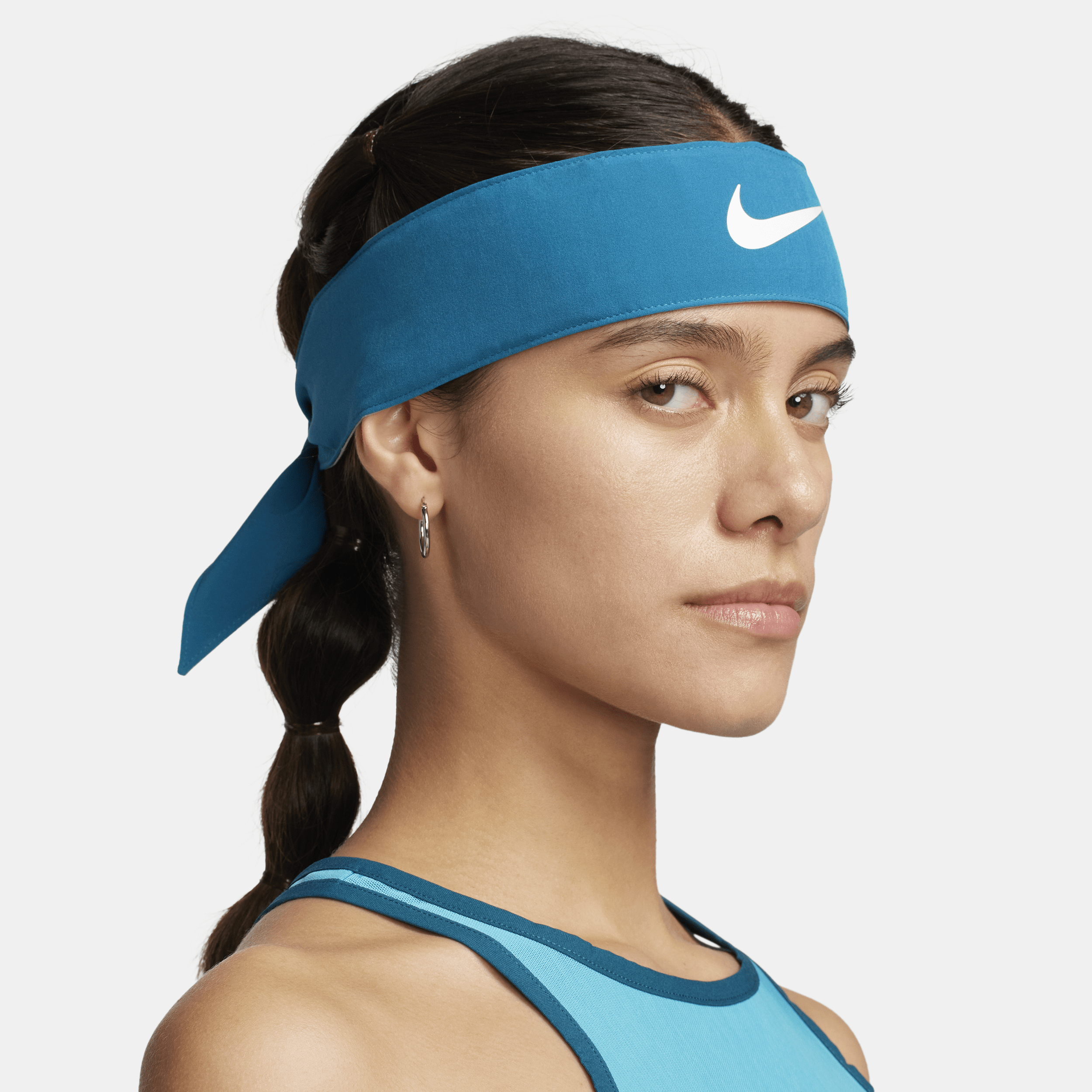 Nike Court Tennishoofdband Blauw