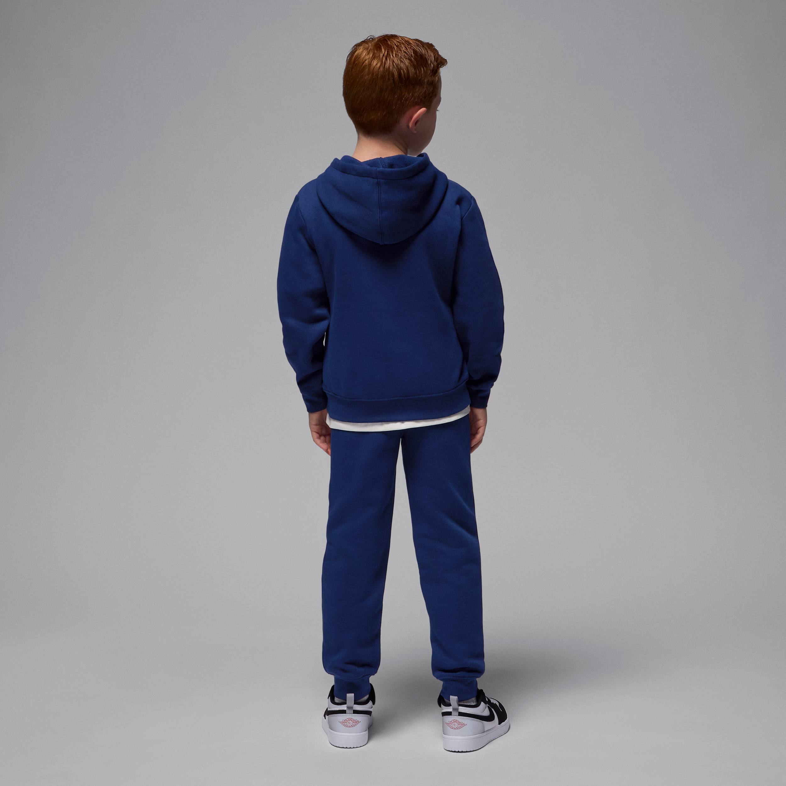 Thumbnail - Jordan Essentials zweiteiliges Set mit Baseline-Hoodie aus Fleece (jüngere Kinder) - Blau