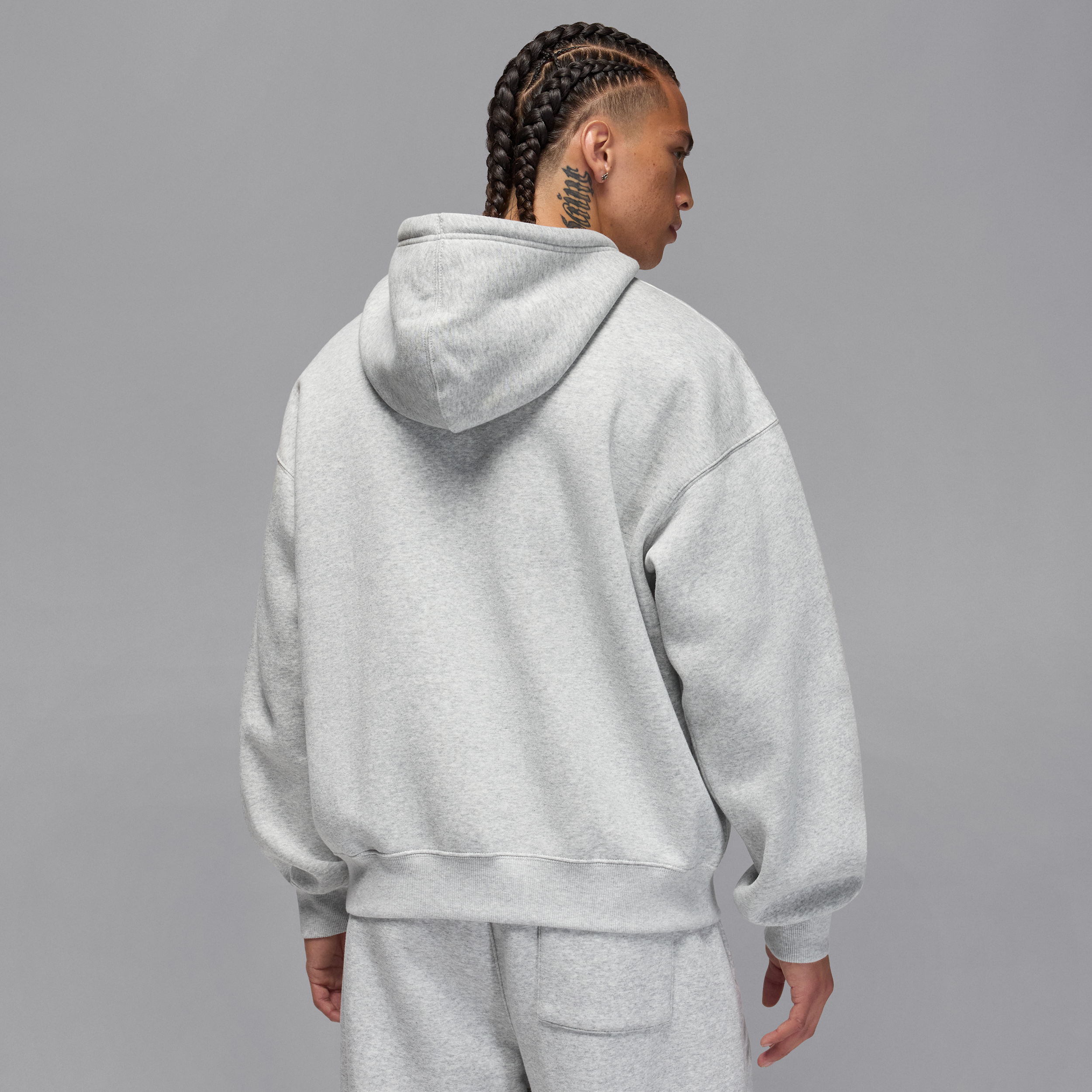 Thumbnail - Jordan Brooklyn Fleece Oversized Kapuzenjacke (Herren) - Grau