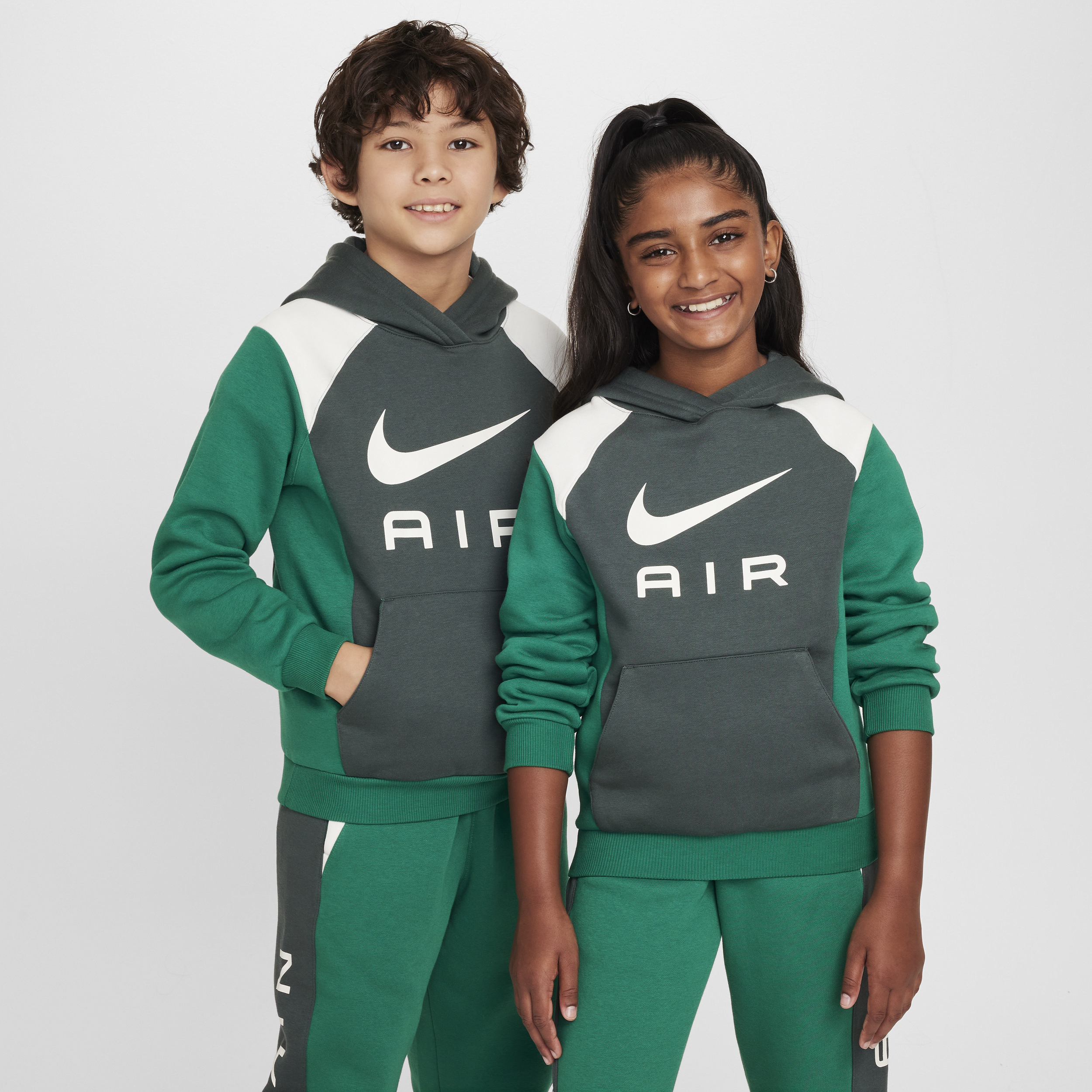 Sweat à capuche Nike Air pour ado - Vert