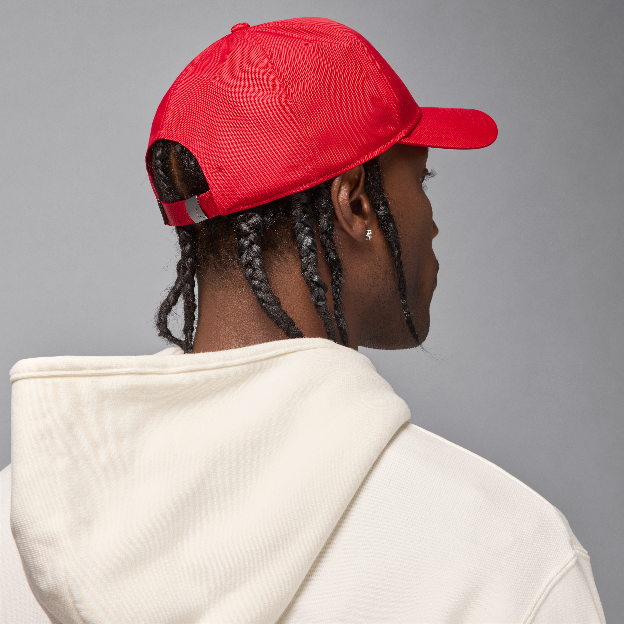 Thumbnail - Jordan Rise strukturierte Cap mit Jumpman aus Metall - Rot
