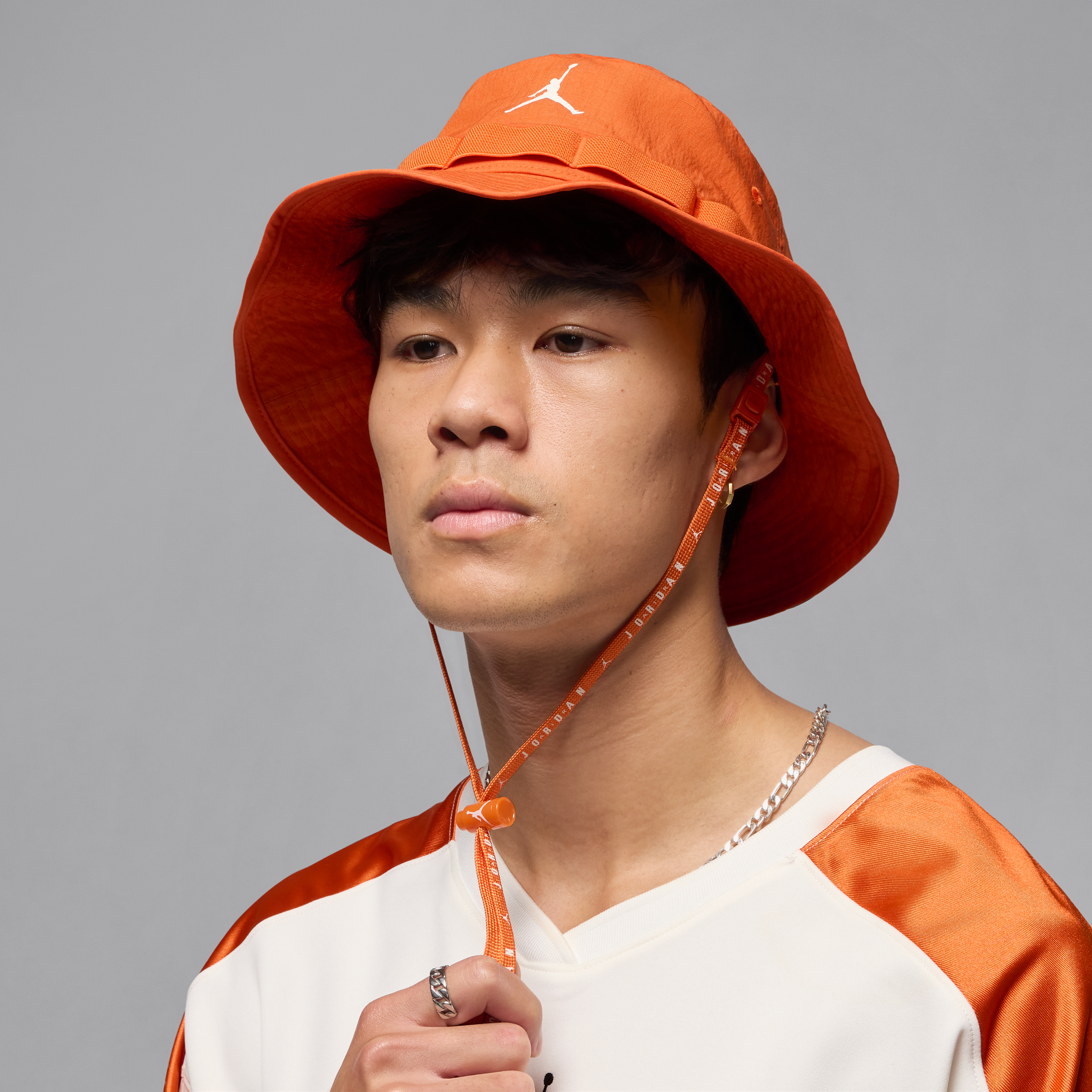 Nike Jordan Apex Bucket Hat - Orange - Cotton/Nylon/Elastane