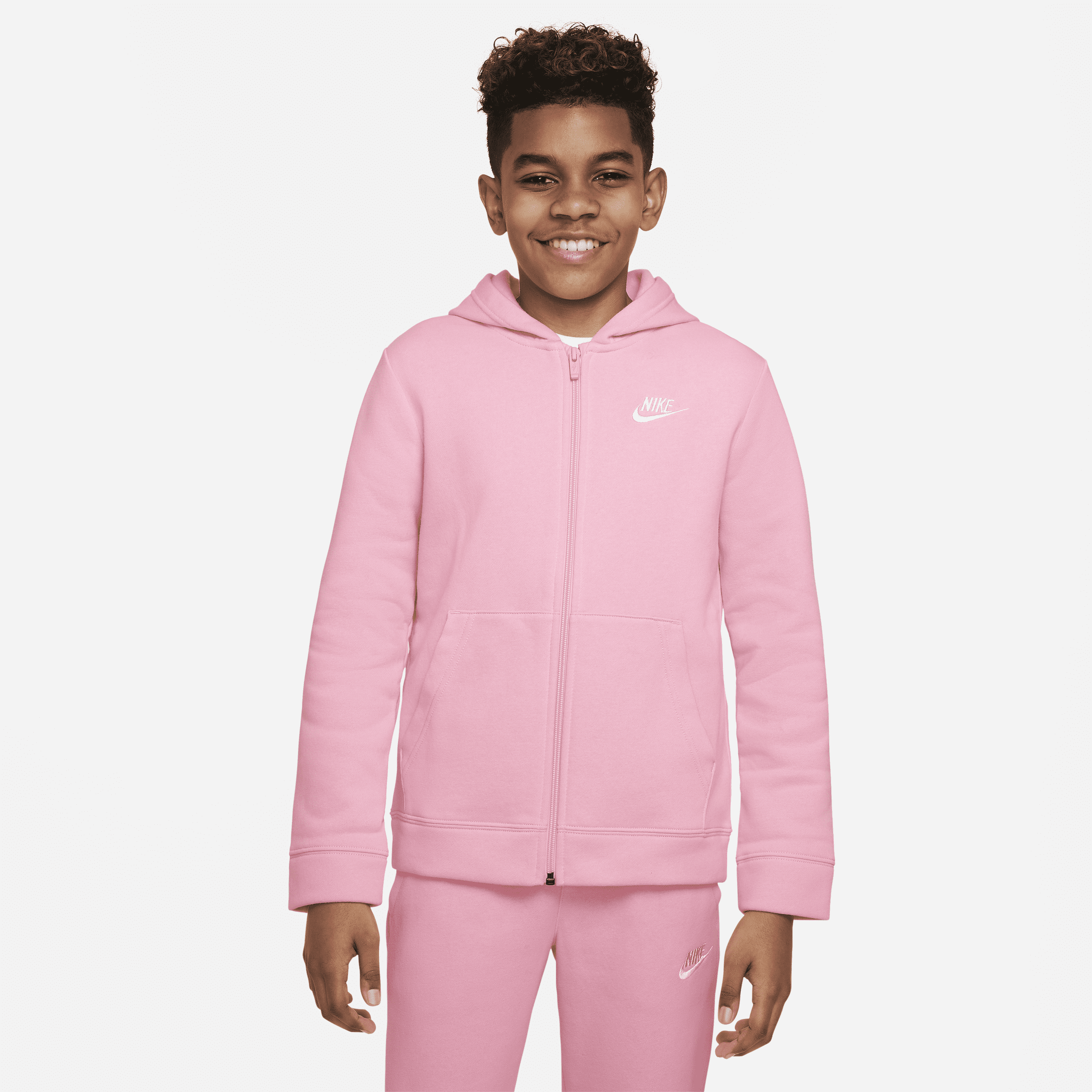 Nike Sportswear Fleece Tracksuit Junior Girls - Pink