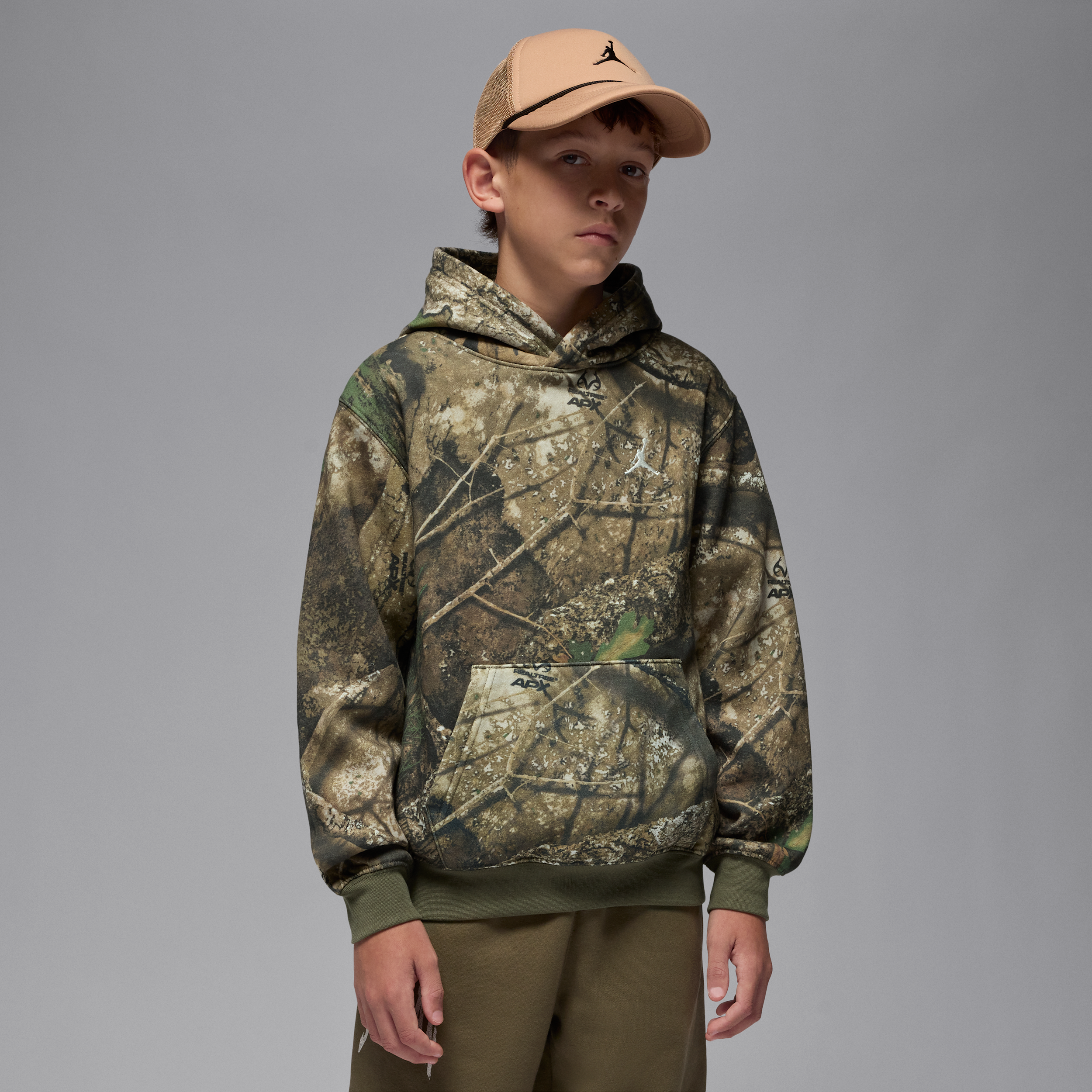 Felpa pullover con cappuccio Realtree Jordan – Ragazzo/a - Verde