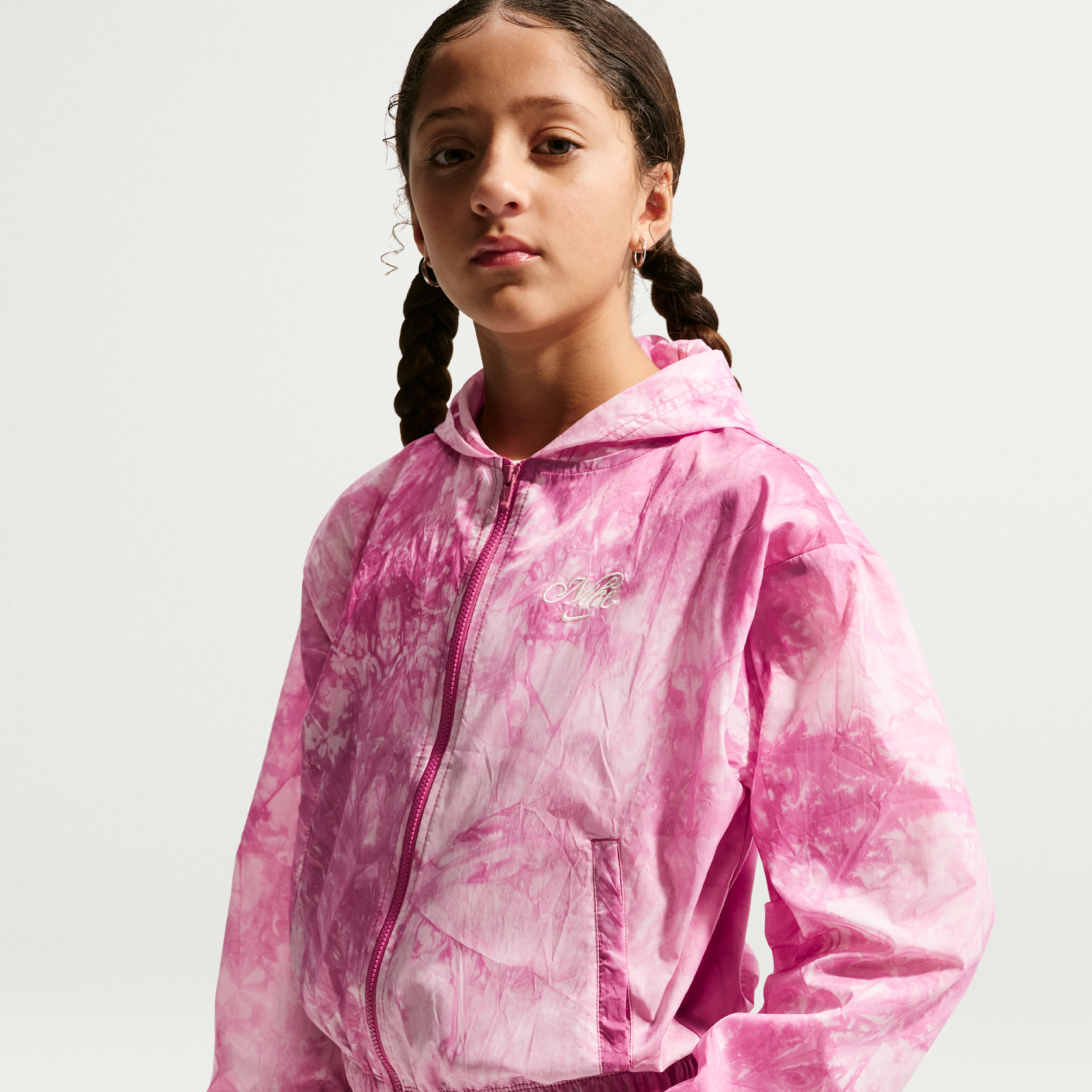 Track jacket in tessuto Nike Club – Bambina/Ragazza - Viola