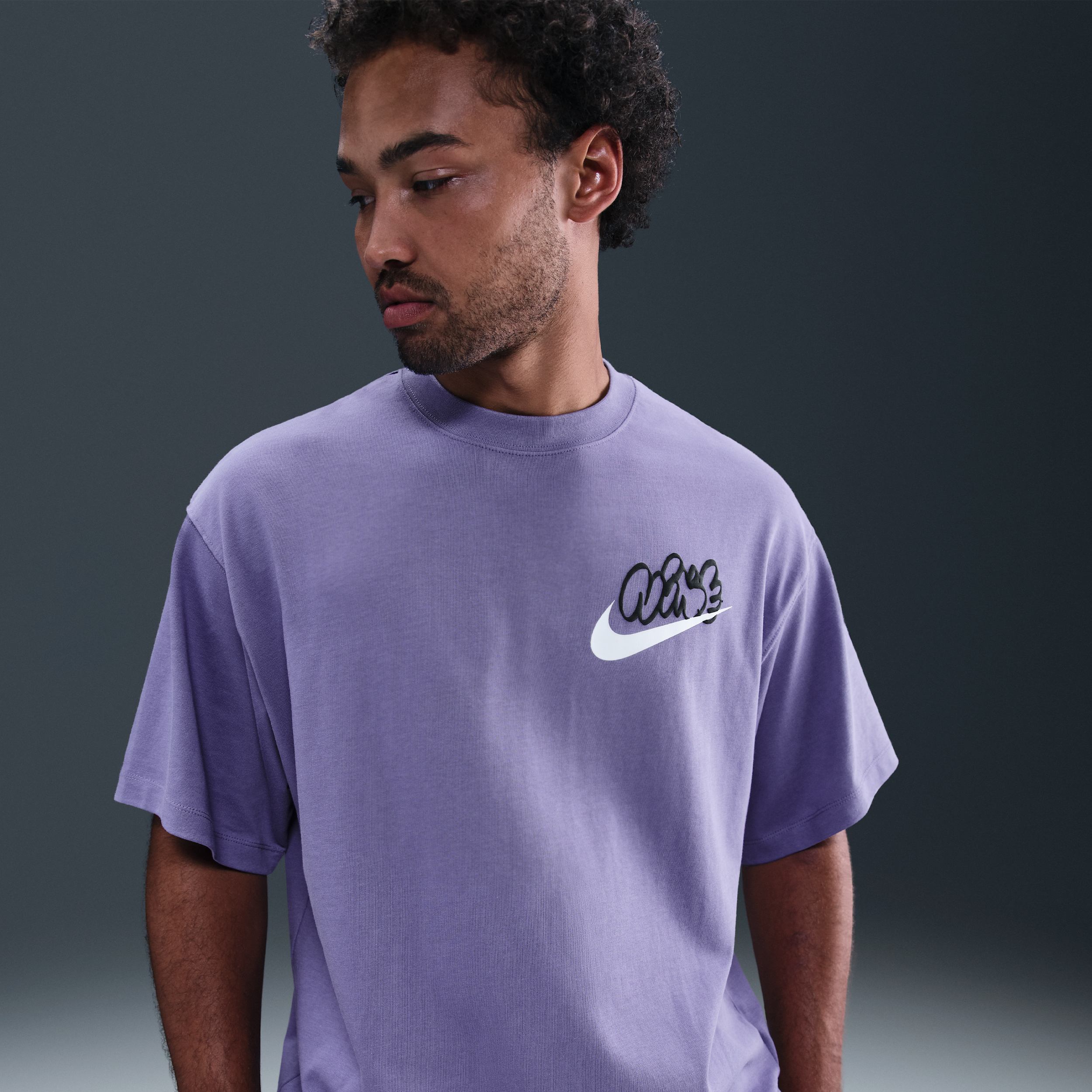 Thumbnail - Nike Solo Swoosh T-Shirt (Herren) - Lila