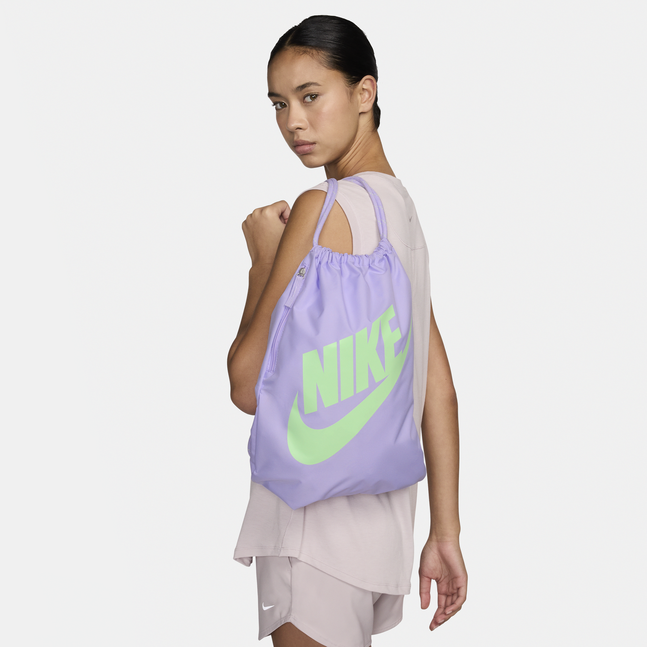 Image of Nike Heritage Tas met trekkoord (13 liter) - Paars
