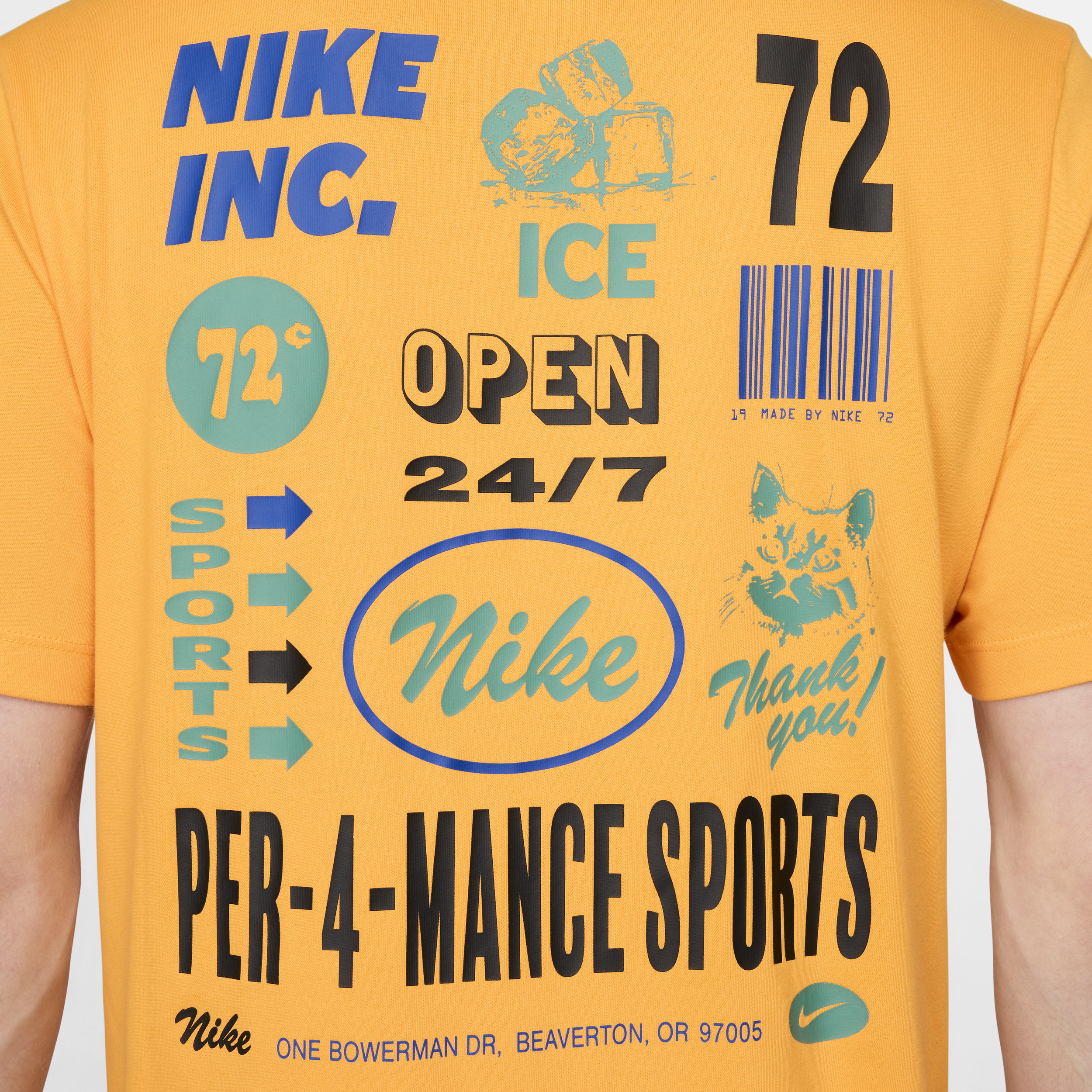 Nike fitnessshirt met Dri-FIT voor heren Geel