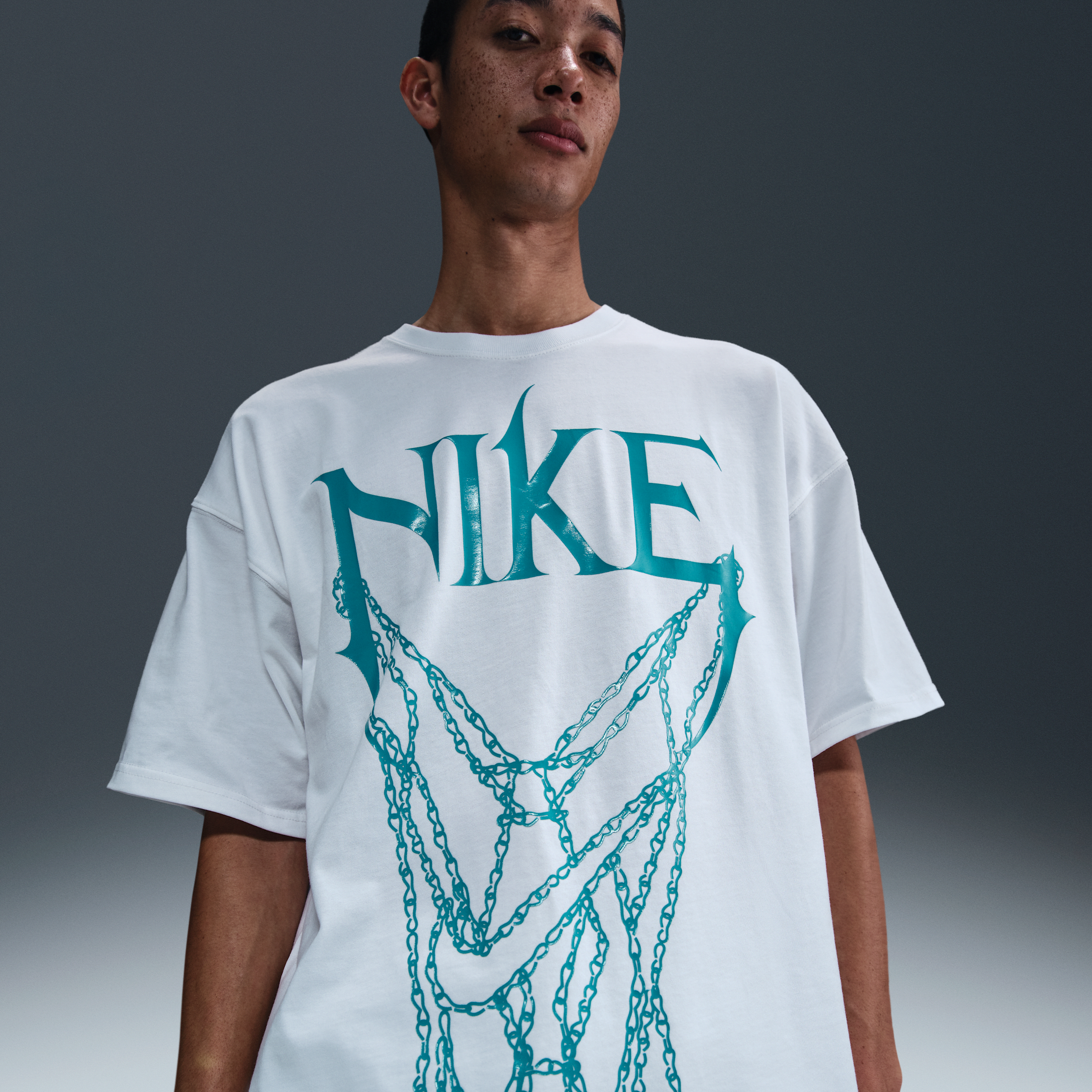 Thumbnail - Nike Basketball-T-Shirt (Herren) - Weiß