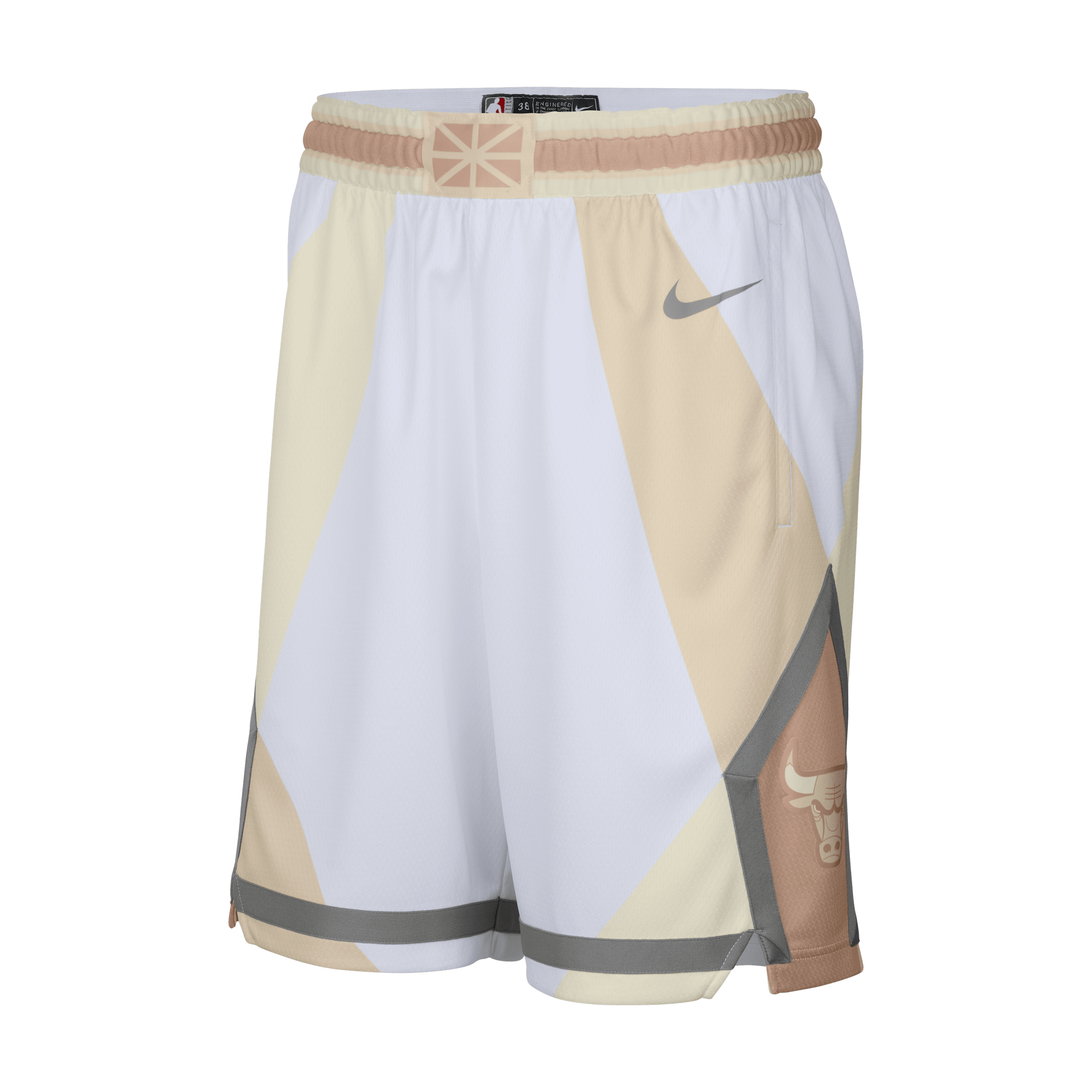 Short Nike Dri-FIT NBA Swingman Chicago Bulls 2024/25 City Edition pour homme - Blanc