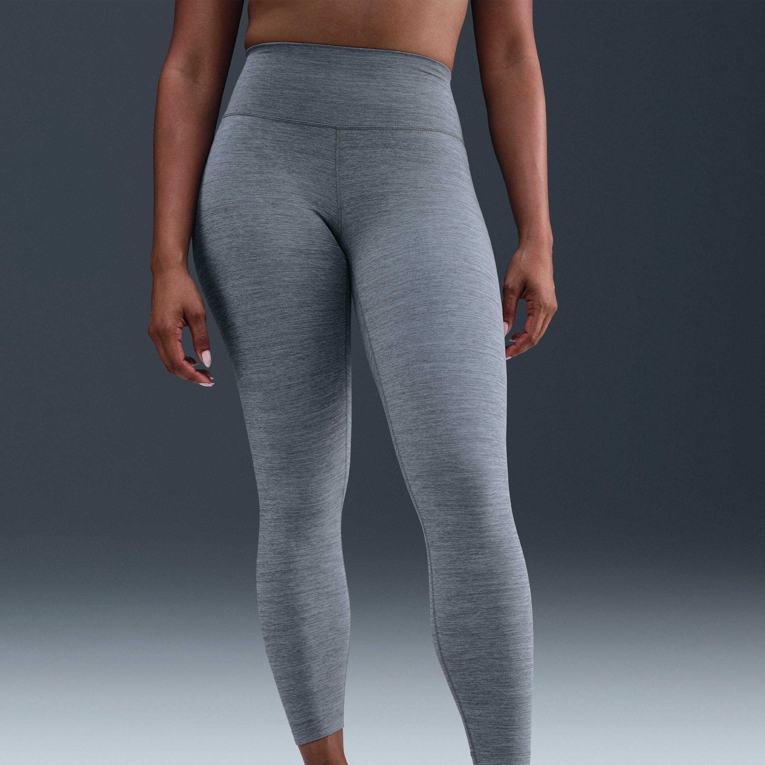 Thumbnail - Nike One 7/8-Leggings mit hohem Bund für Damen - Grau