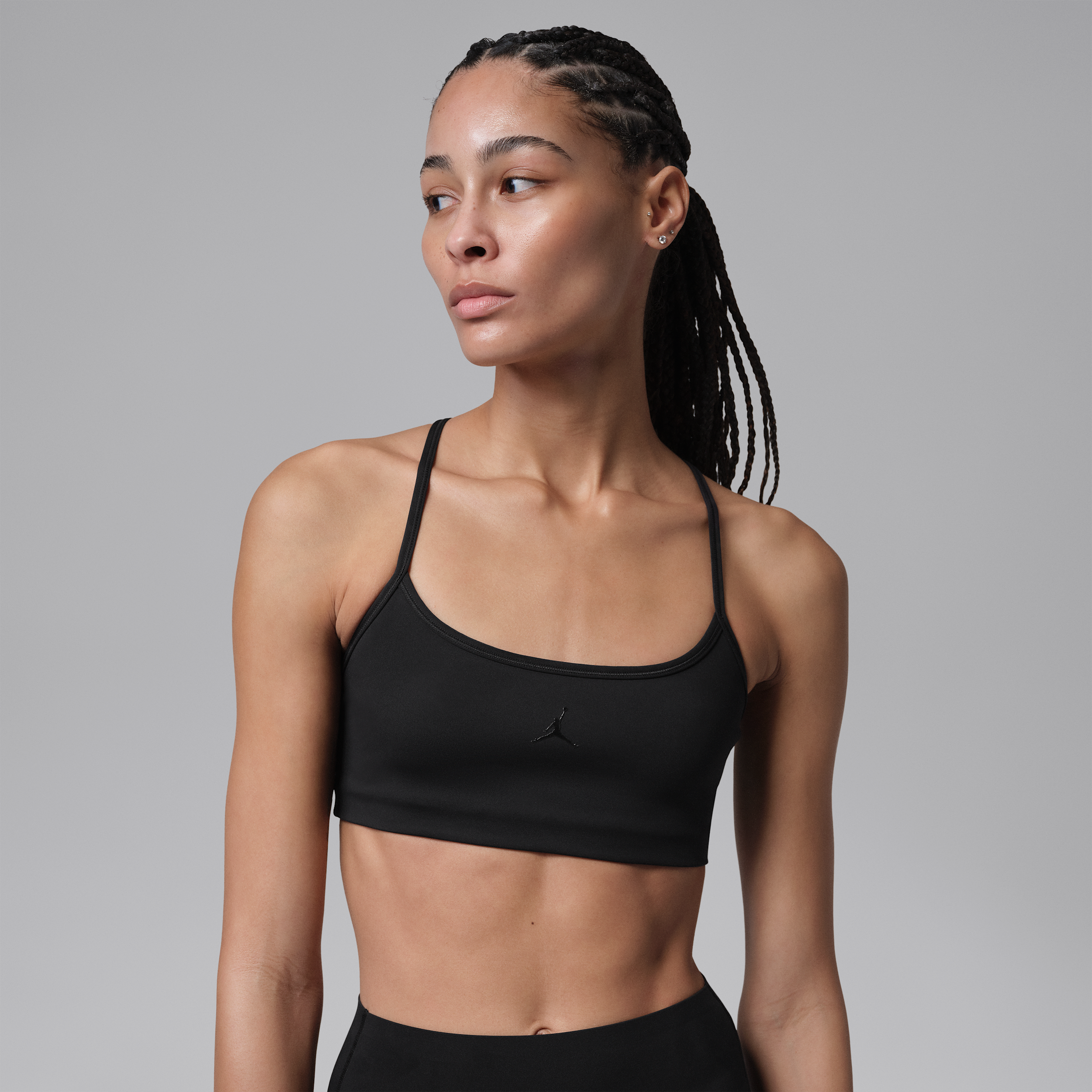 Jordan Sport Flightweight-sports-bh med let støtte til kvinder - sort