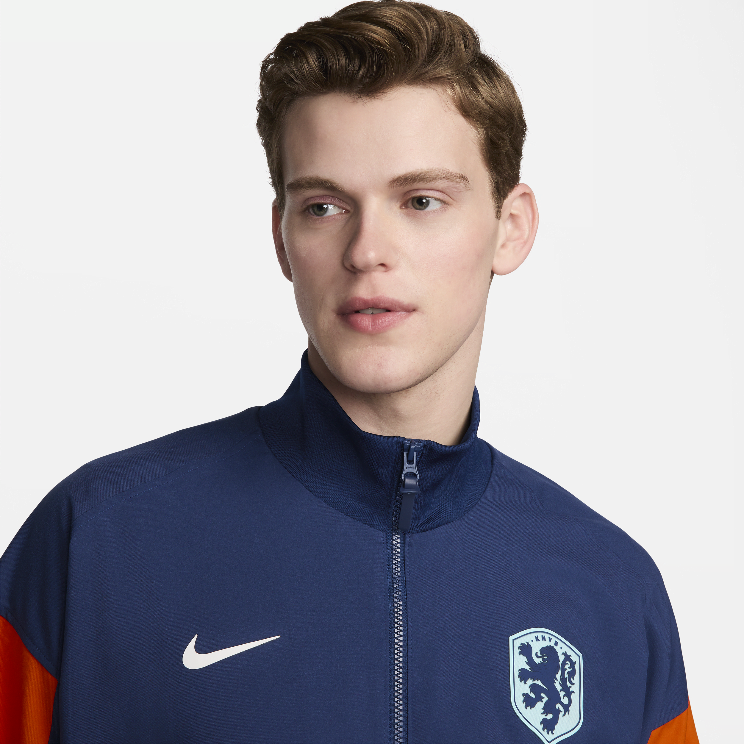 Nike Nederland Strike Dri-FIT voetbaljack voor heren Blauw
