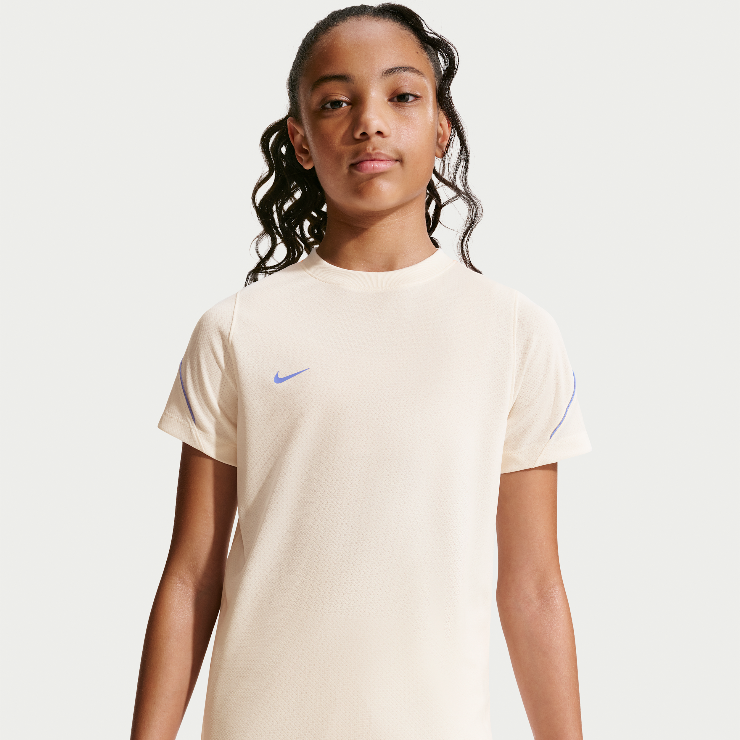 Kortærmet Nike Strike Dri-FIT-fodboldtrøje til større børn - brun