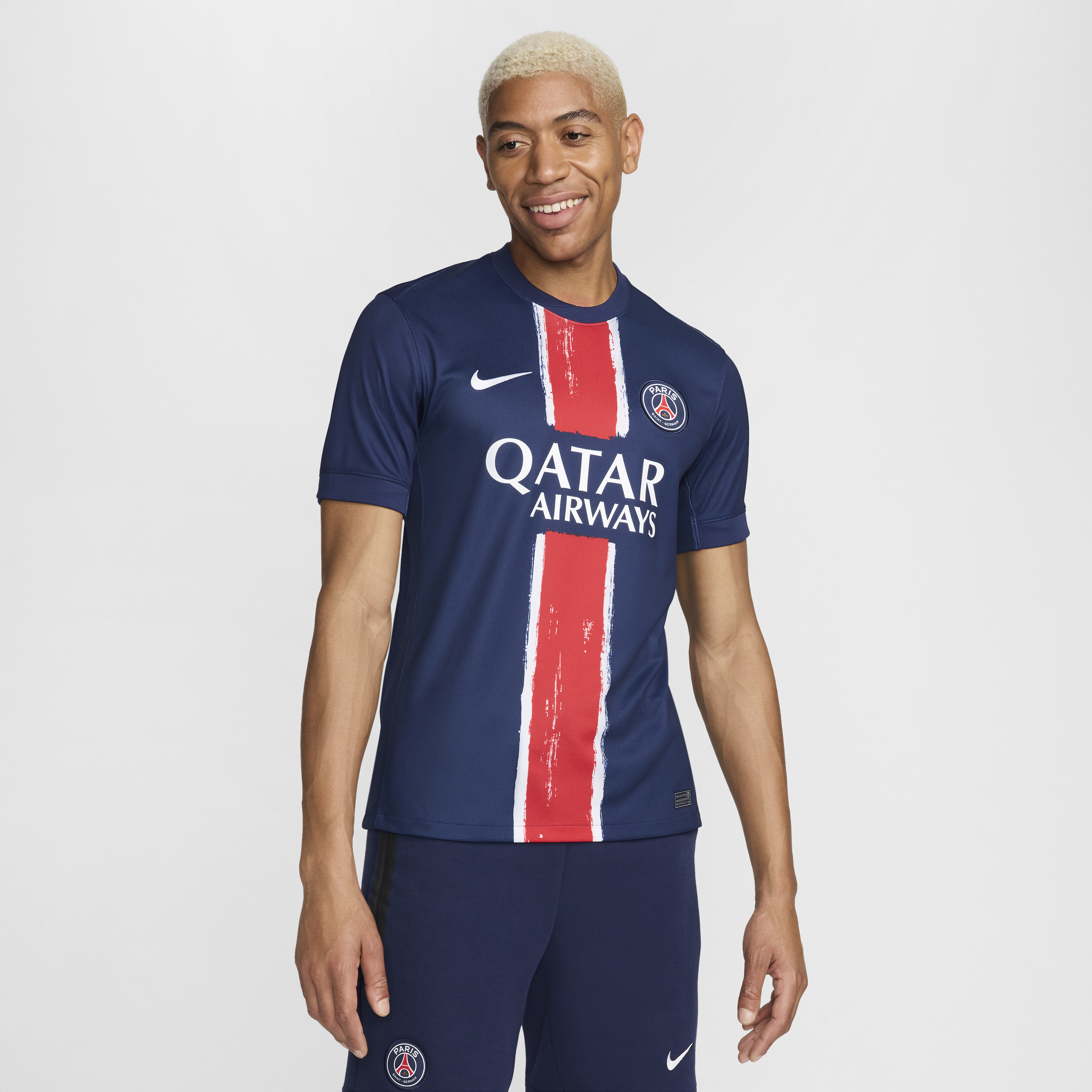 Nike Paris Saint-Germain 2024 25 Stadium Thuis Dri-FIT replicavoetbalshirt voor heren Blauw