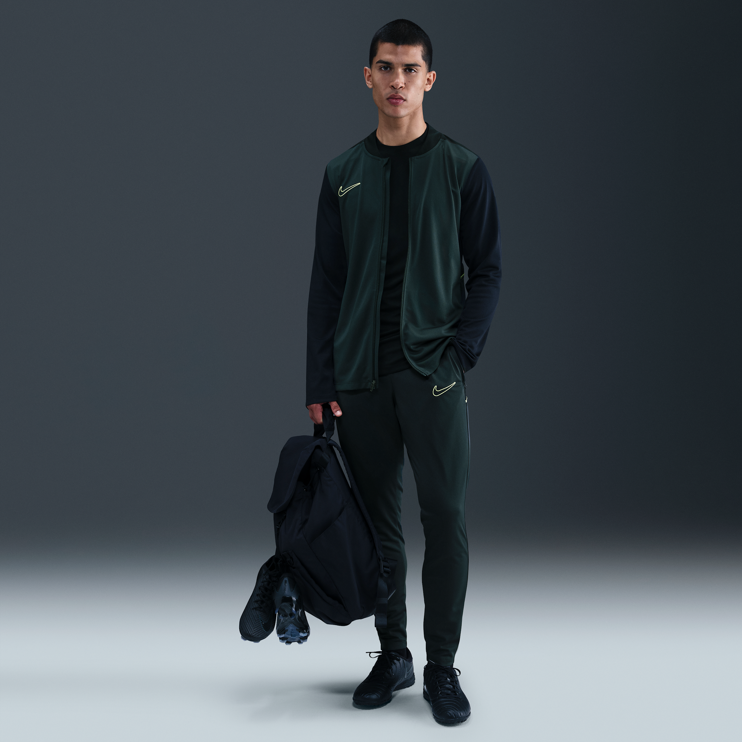 Nike Academy Mens Dri-FIT Football Tracksuit - Green - Polyester
