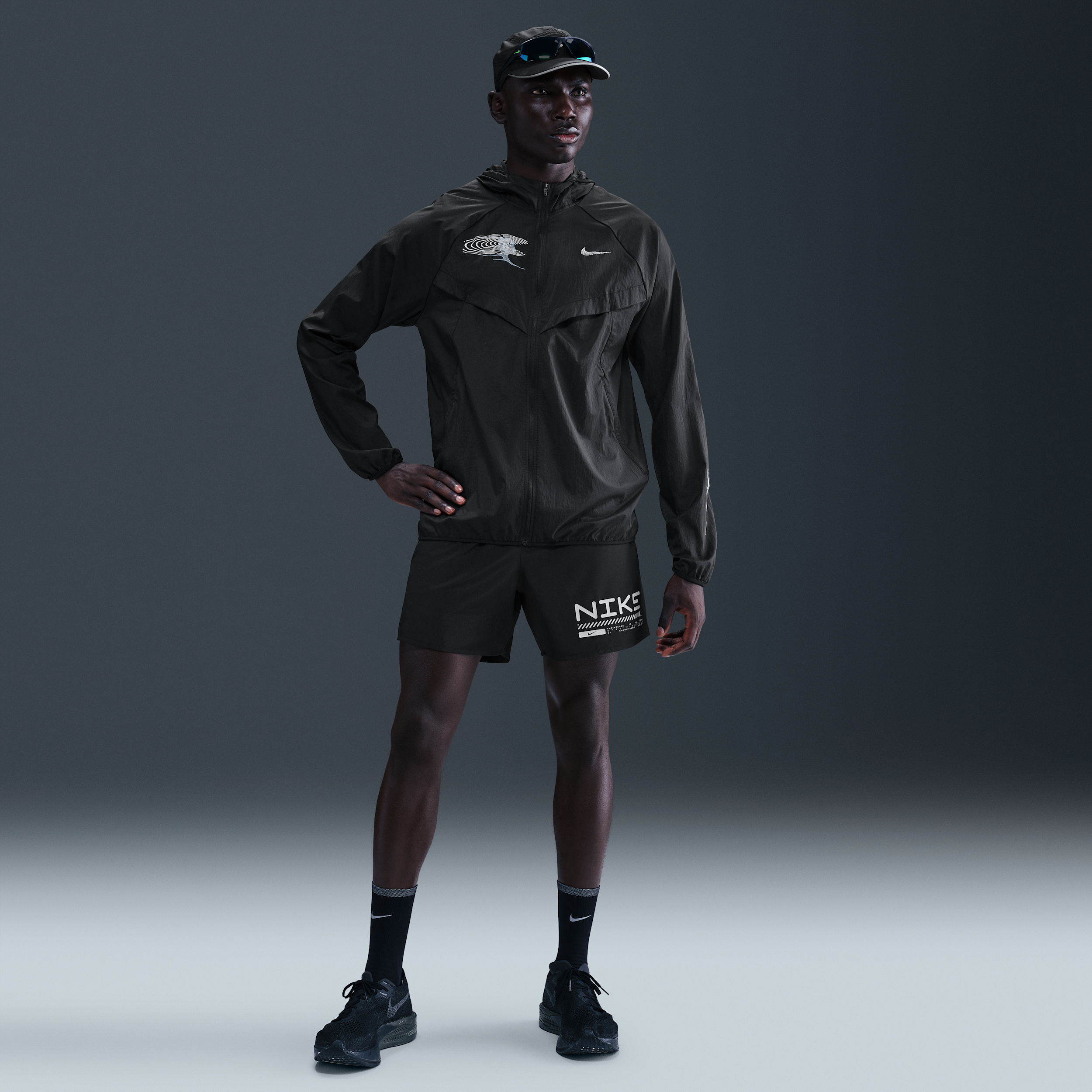 Shorts da running 2 in 1 per l'inverno 18 cm Nike Challenger – Uomo - Nero