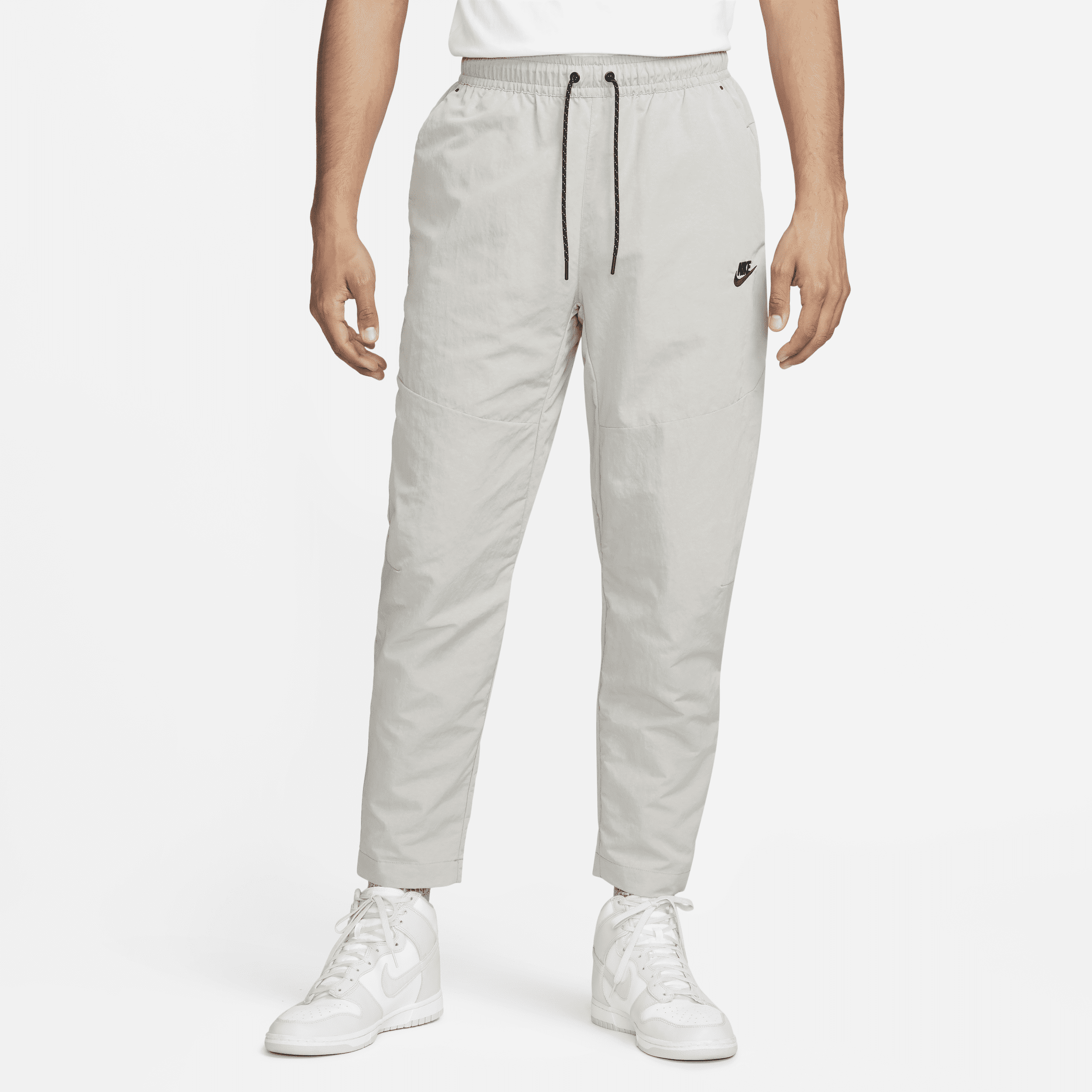 Męskie spodnie z podszewką na co dzień Nike Sportswear Tech Essentials - Szary