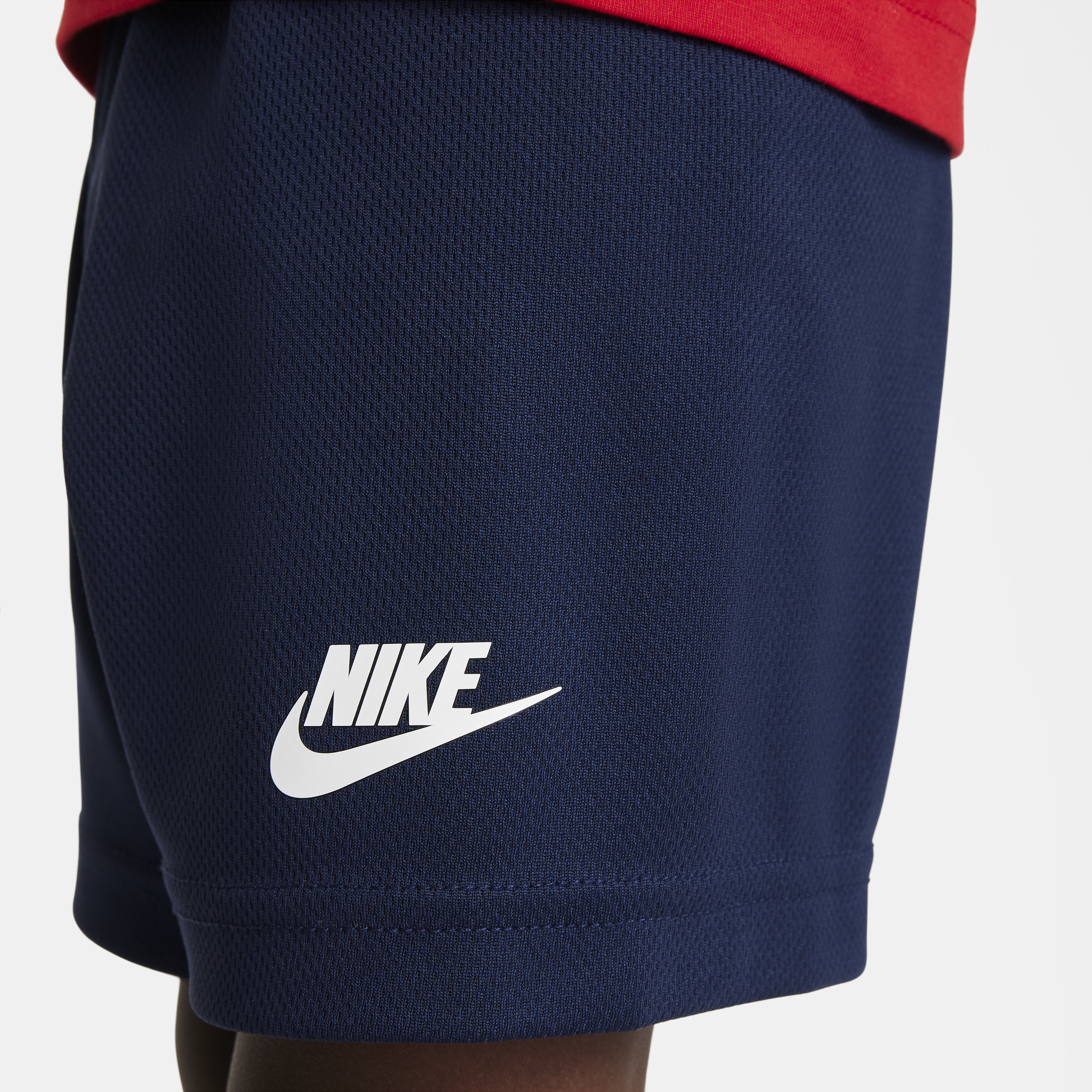 Nike Sportswear shortsset van sweatstof voor peuters Blauw