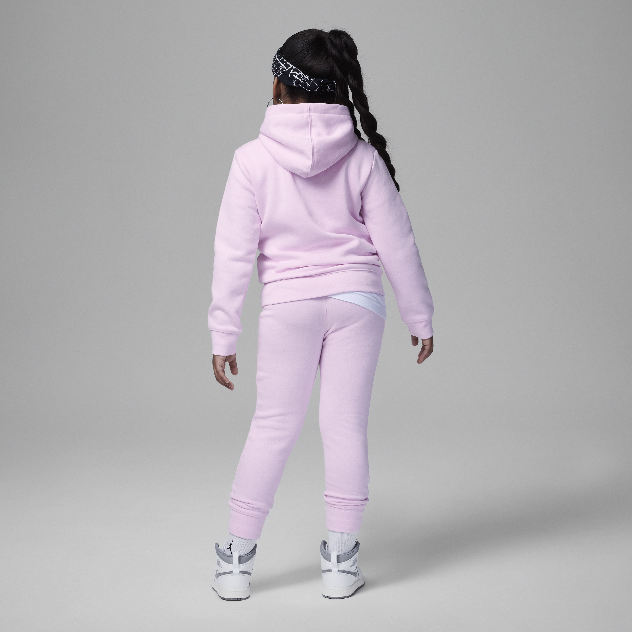 Jordan MJ Essentials Fleece Pullover Set tweedelige hoodieset voor kleuters Roze