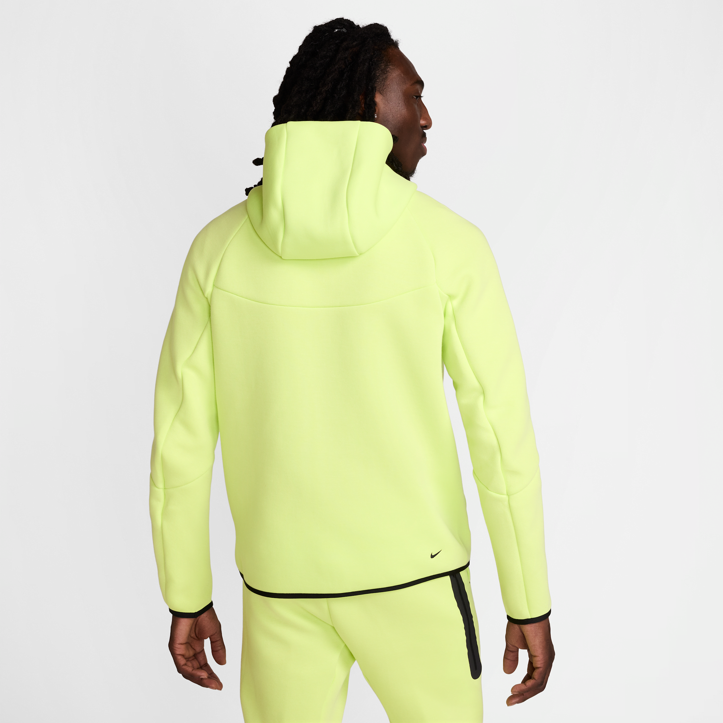 Sweat à capuche et zip Windrunner Nike Tech pour homme - Jaune