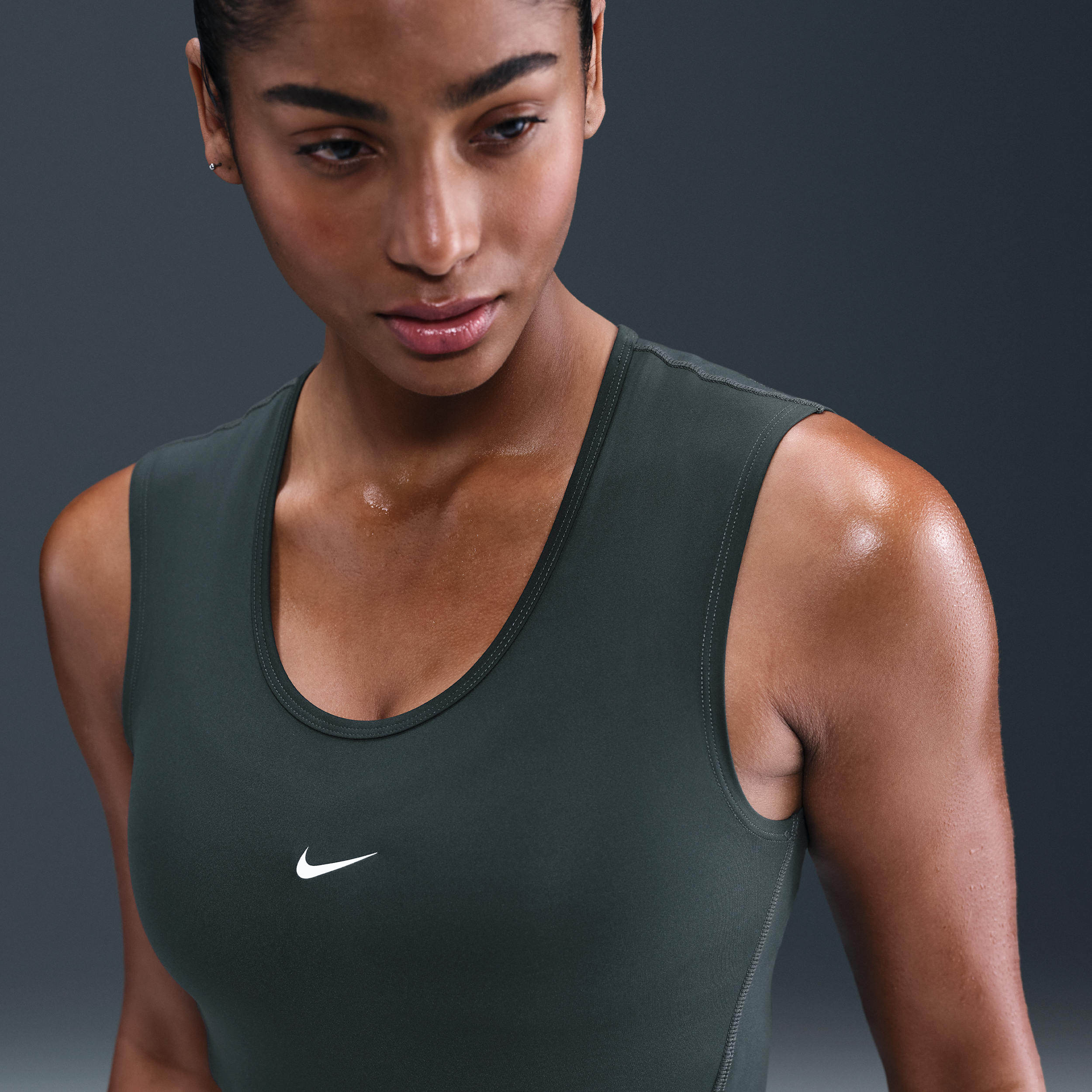 Thumbnail - Nike Pro Dri-FIT Tanktop (Damen) - Grün