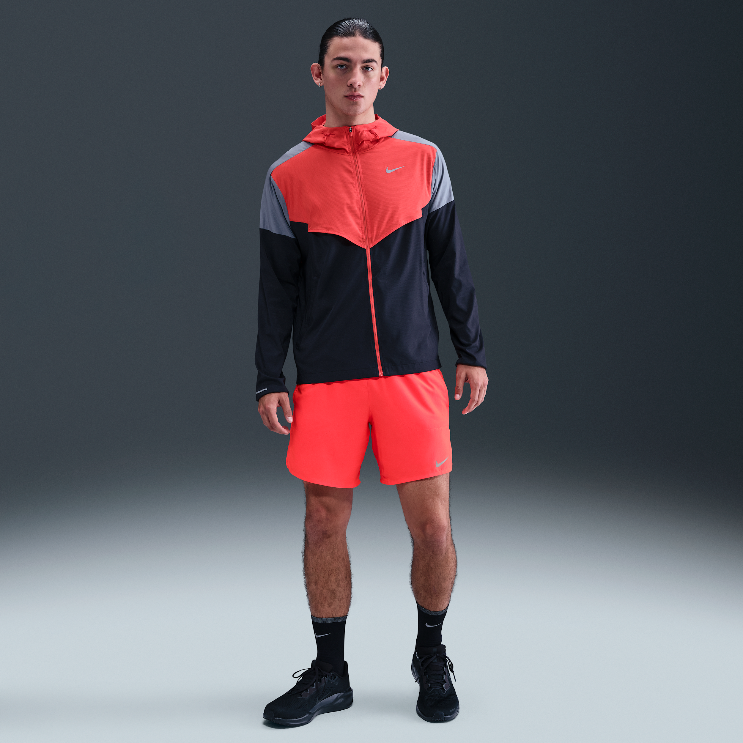 Thumbnail - Nike Stride Dri-FIT 2-in-1-Laufshorts für Herren (ca. 18 cm) - Rot