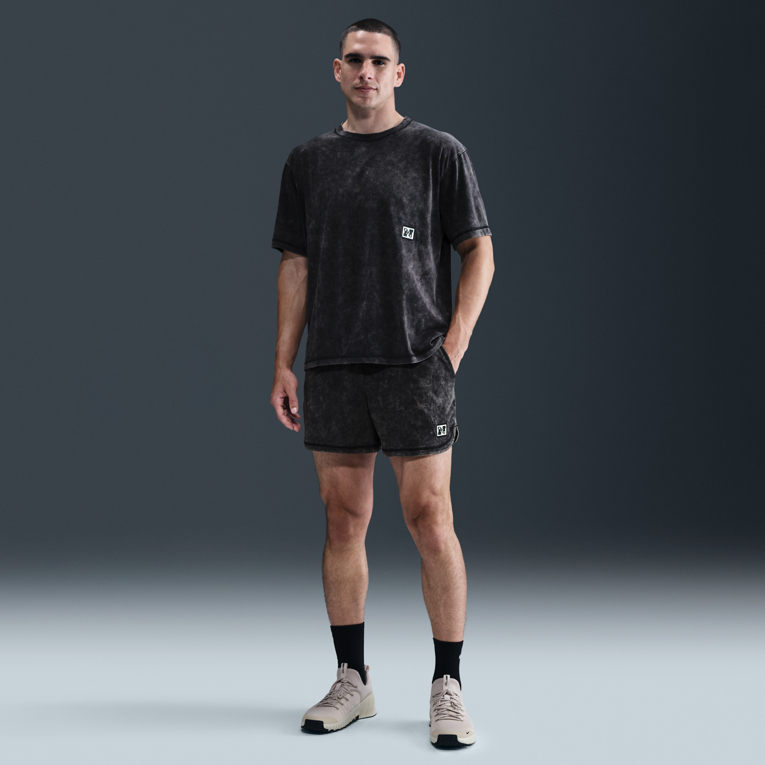 Thumbnail - Nike Gym Heritage Dri-FIT Fitnessshorts (Herren, ca. 12,5 cm) - Schwarz