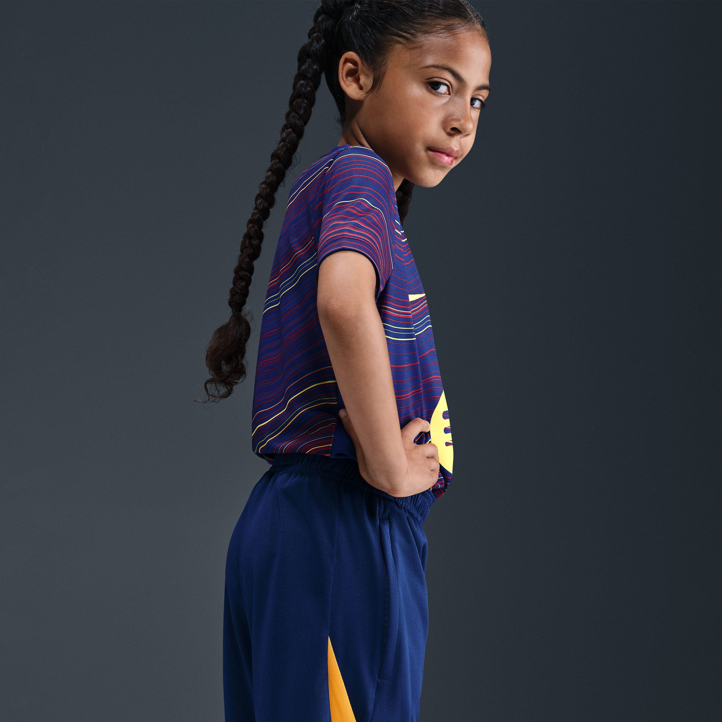 Thumbnail - Nike Dri-FIT Strike Fußballshorts für ältere Kinder - Blau