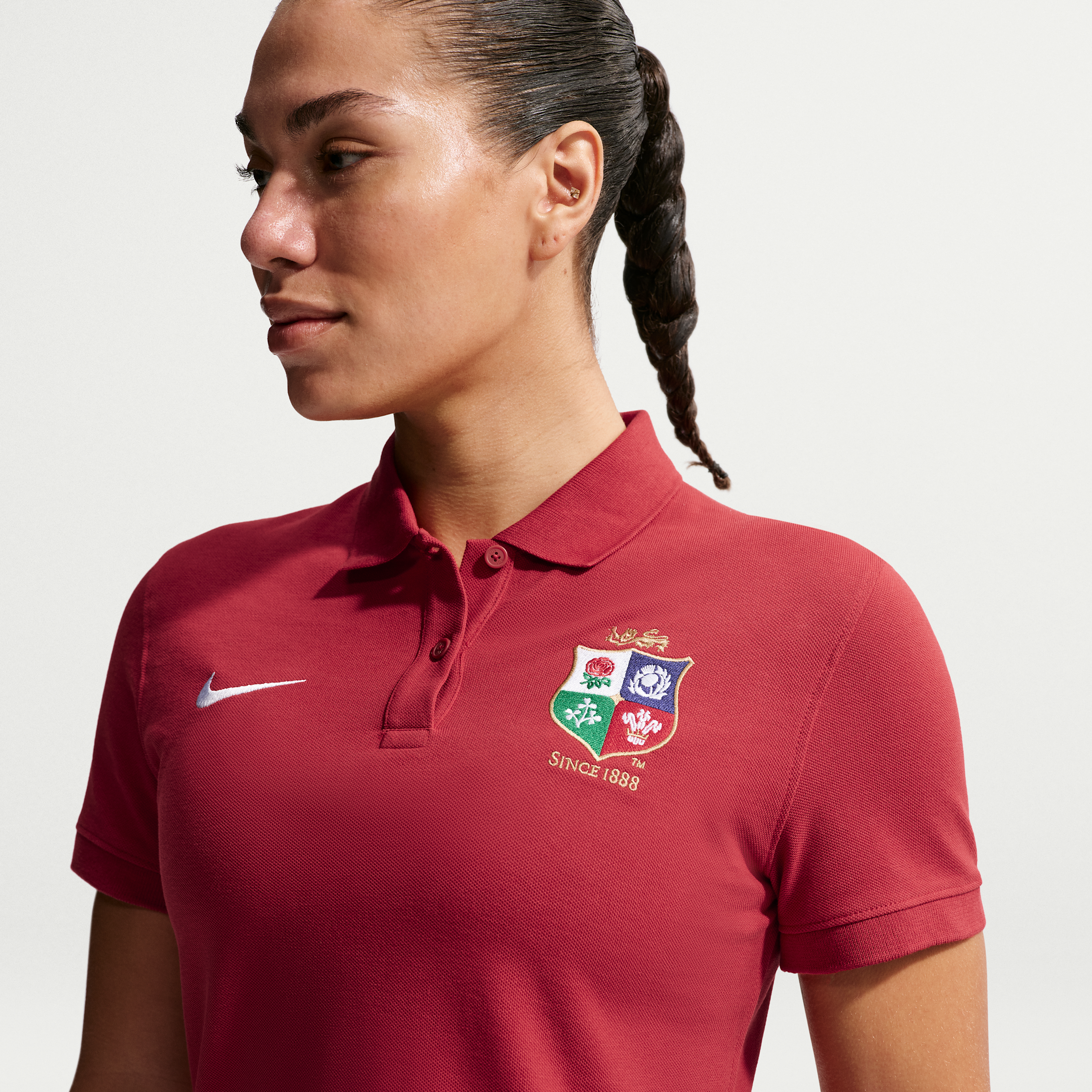Thumbnail - British & Irish Lions Nike Club Polo (Damen) - Rot