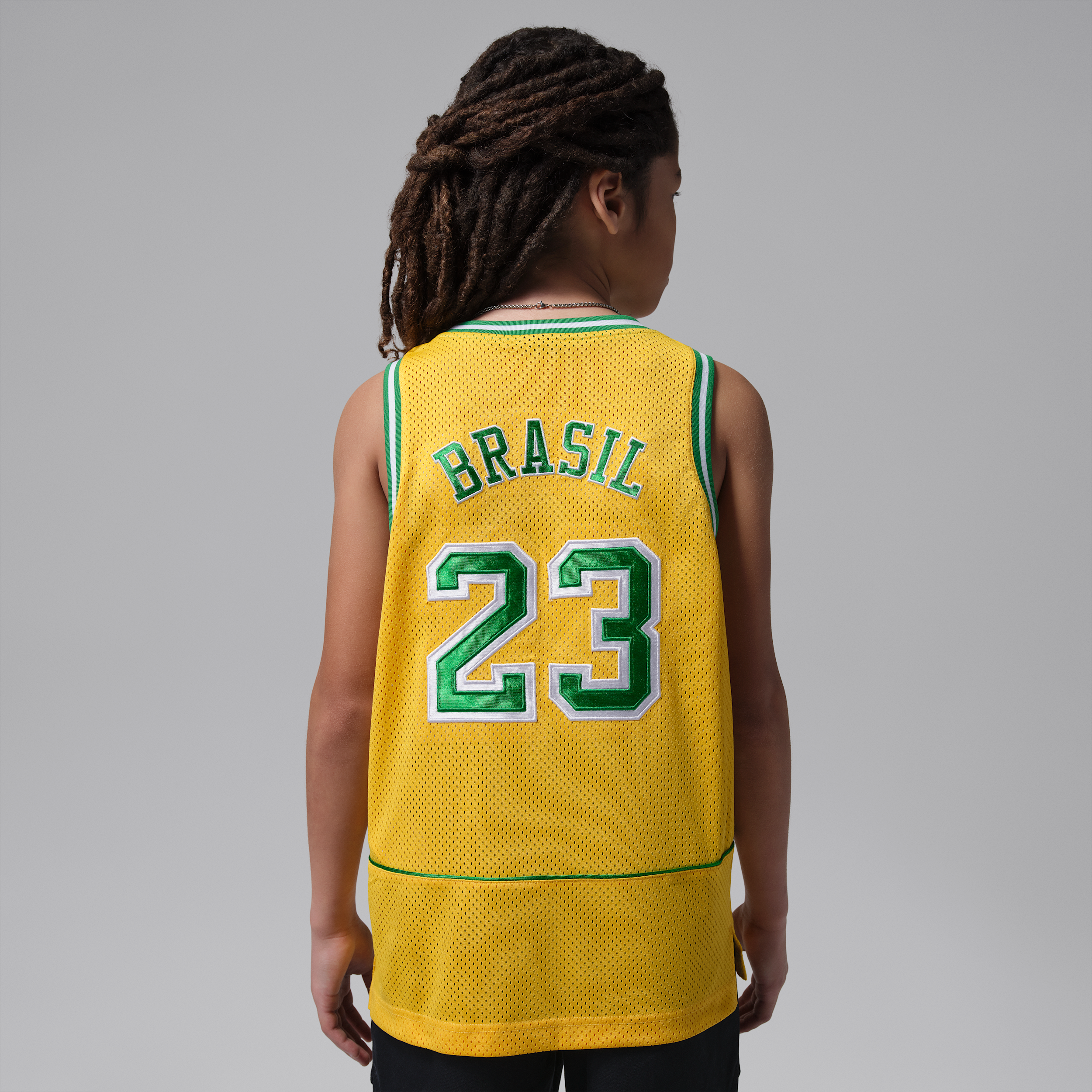 Thumbnail - Jordan Essentials P6 Mesh-Trikot (ältere Kinder) - Gelb