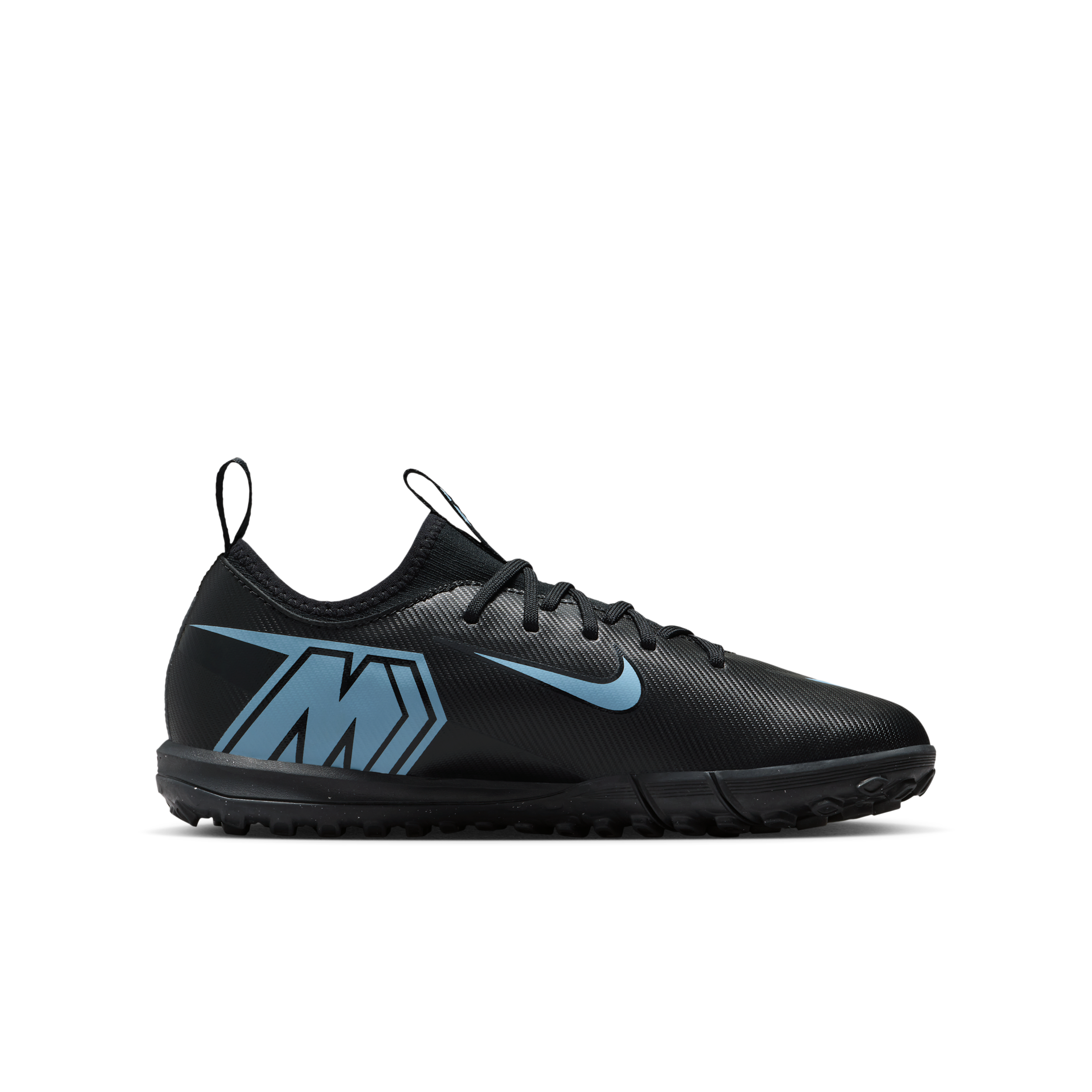 Thumbnail - Nike Jr. Mercurial Vapor 16 Academy TF Low-Top-Fußballschuh (jüngere/ältere Kinder) - Schwarz
