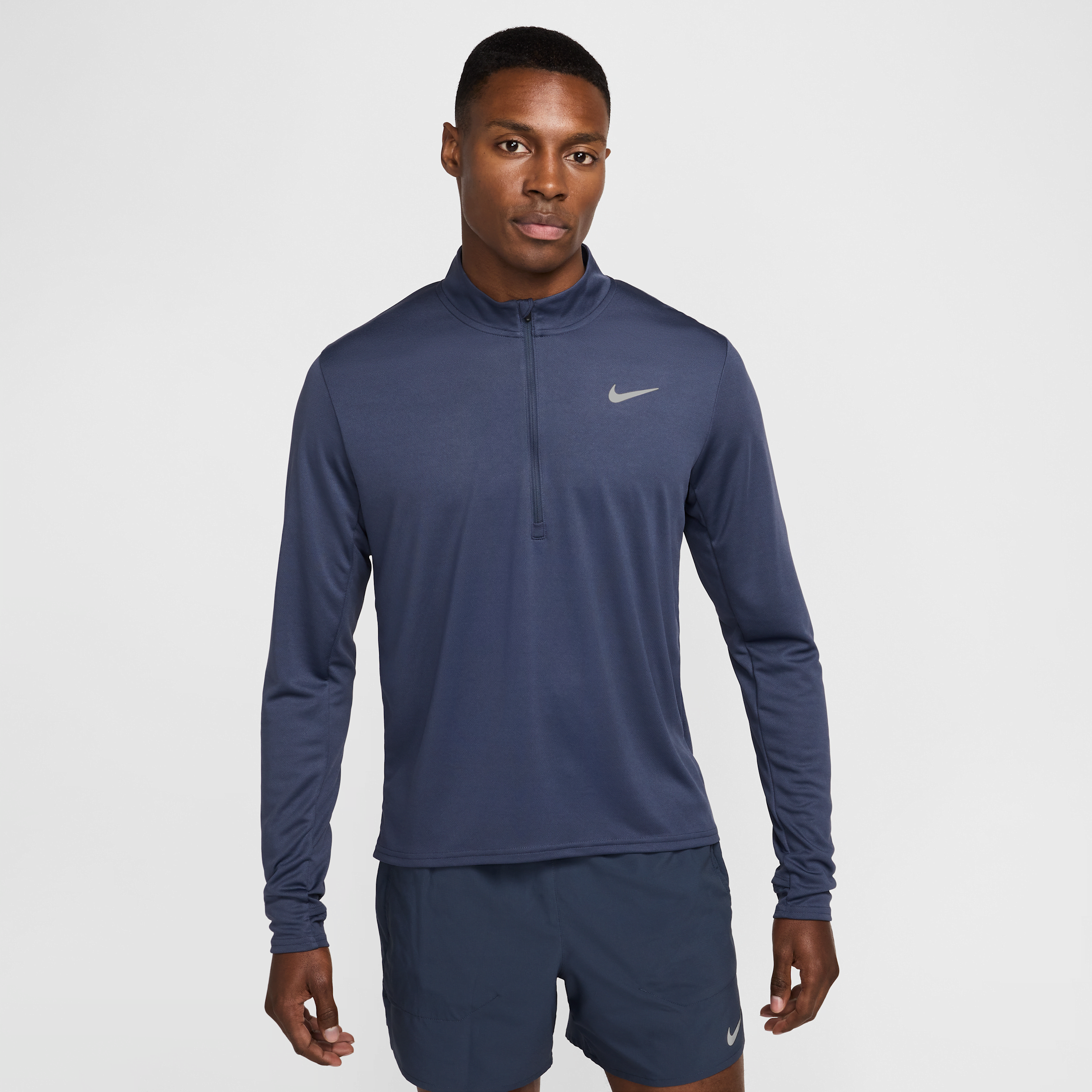 Nike Pacer Dri-FIT hardlooptop met halflange rits voor heren - Blauw