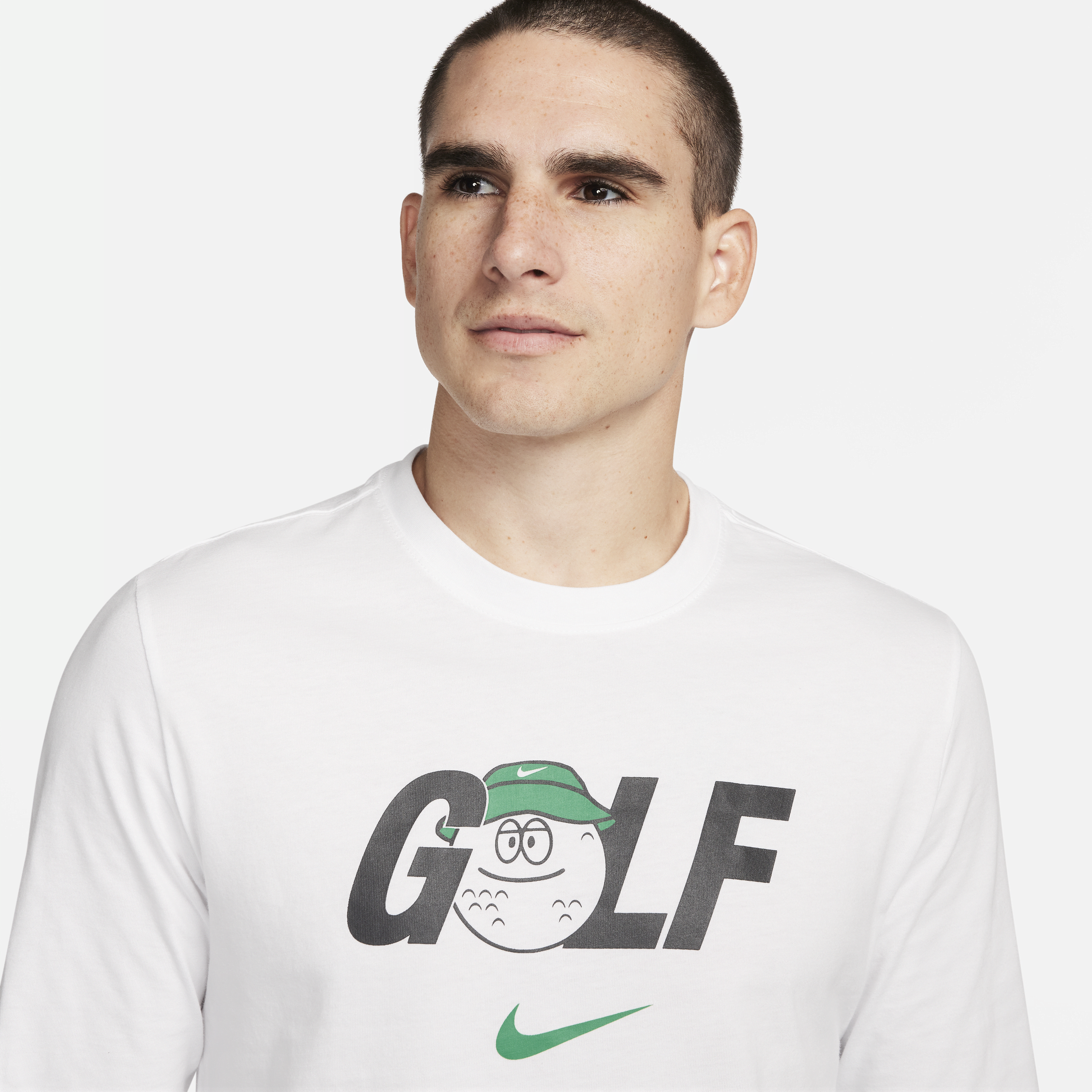 Nike Golfshirt met lange mouwen voor heren Wit