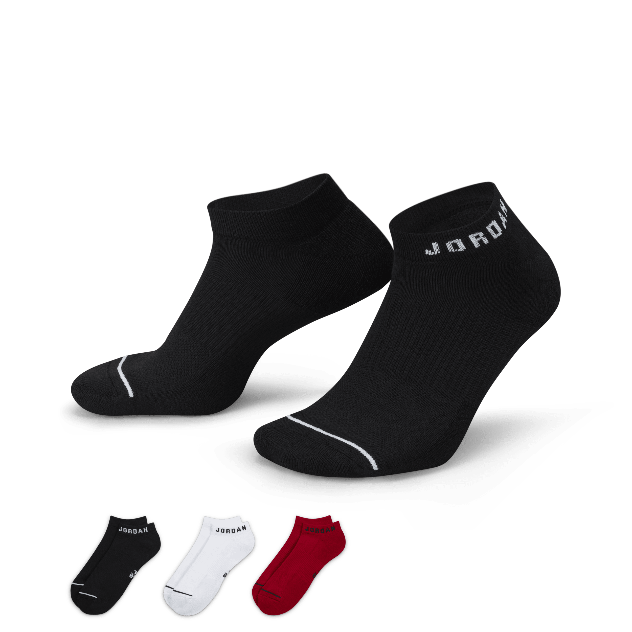Chaussettes invisibles Jordan Everyday (3 paires) - Multicolore