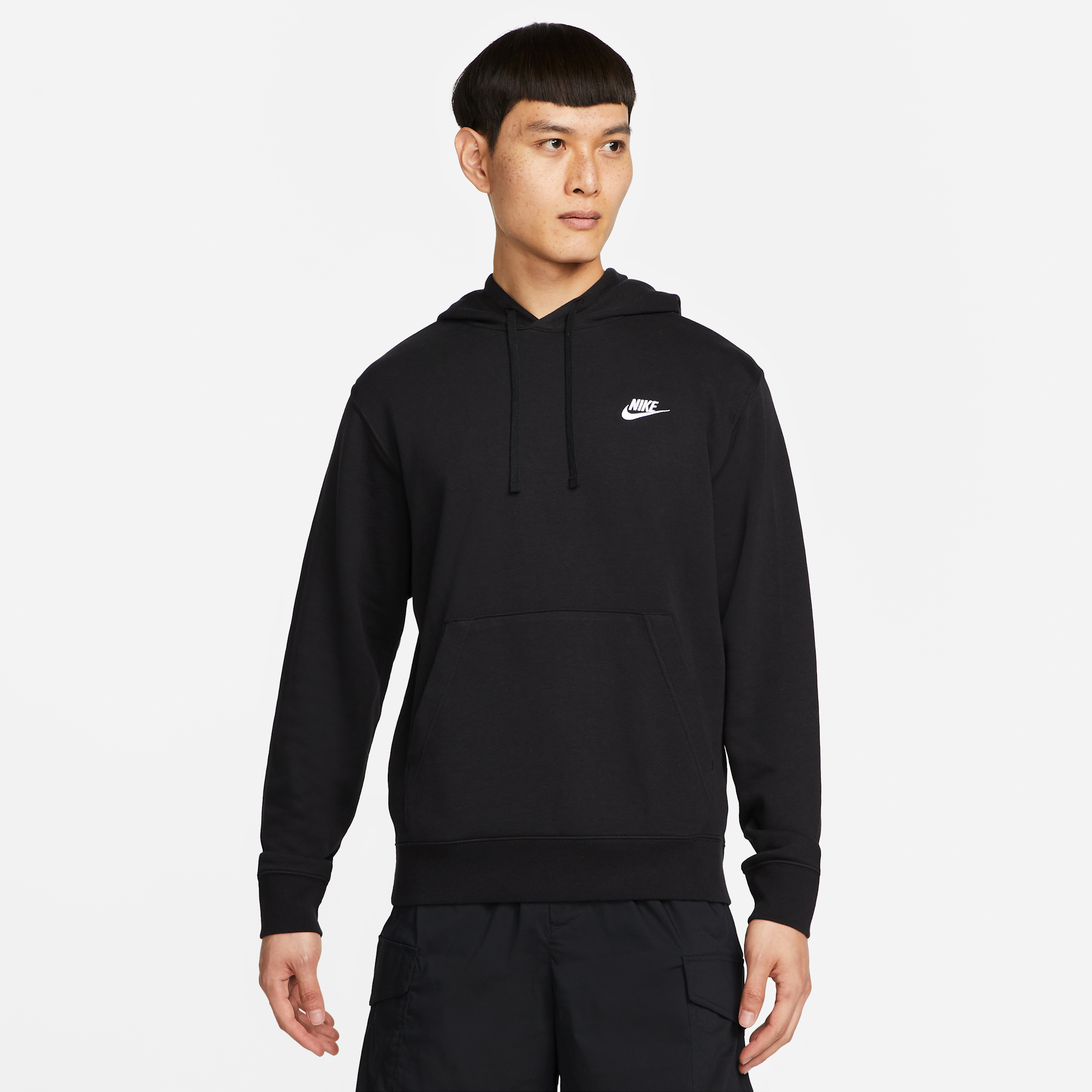 Thumbnail - Nike Club Herren-Hoodie - Schwarz